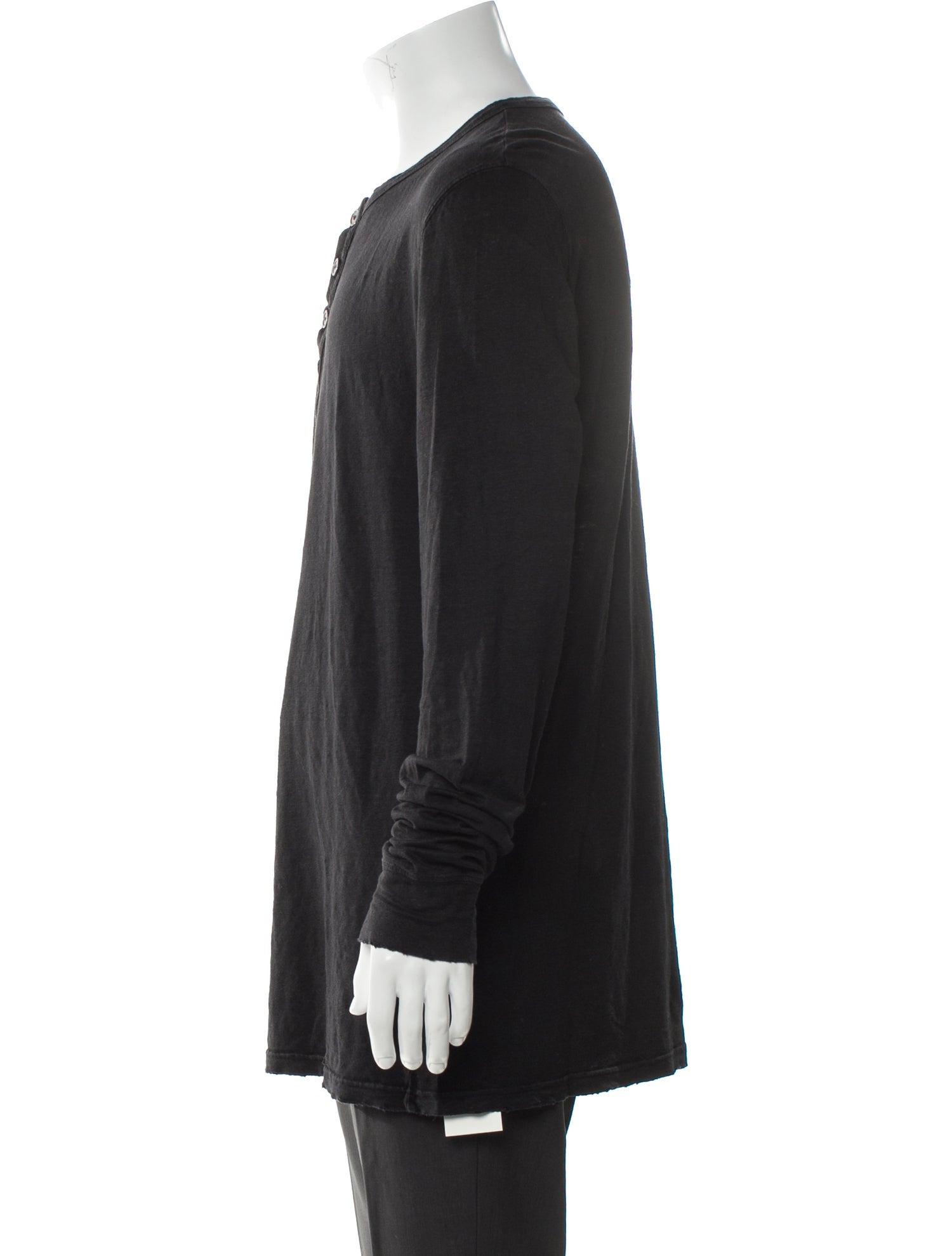 Balmain Linen Crew Neck Henley