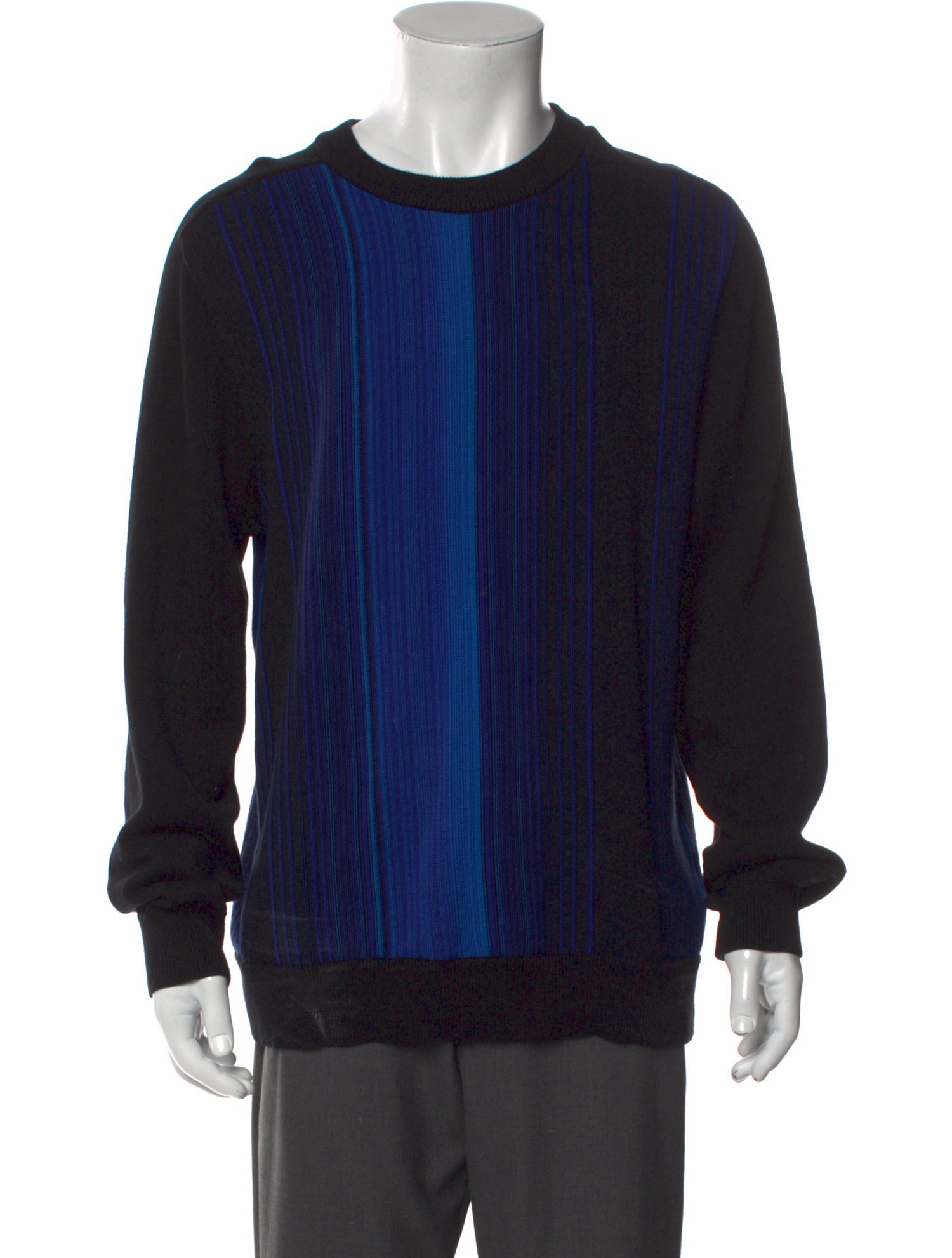 Balmain Striped Crew Neck Pullover
