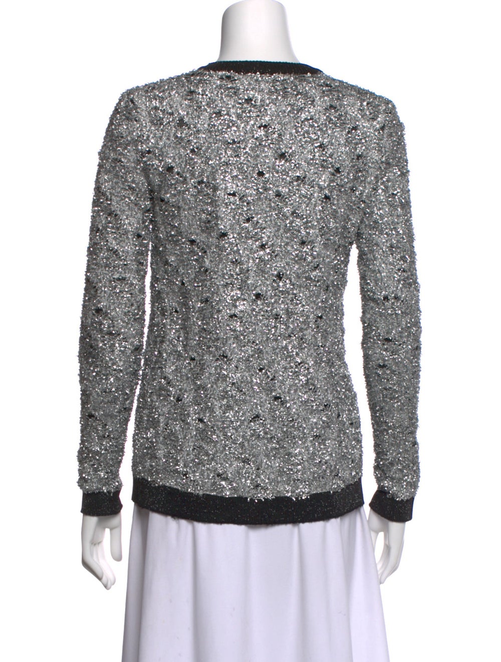 Balmain Patterned Crew Neck Top - image 3