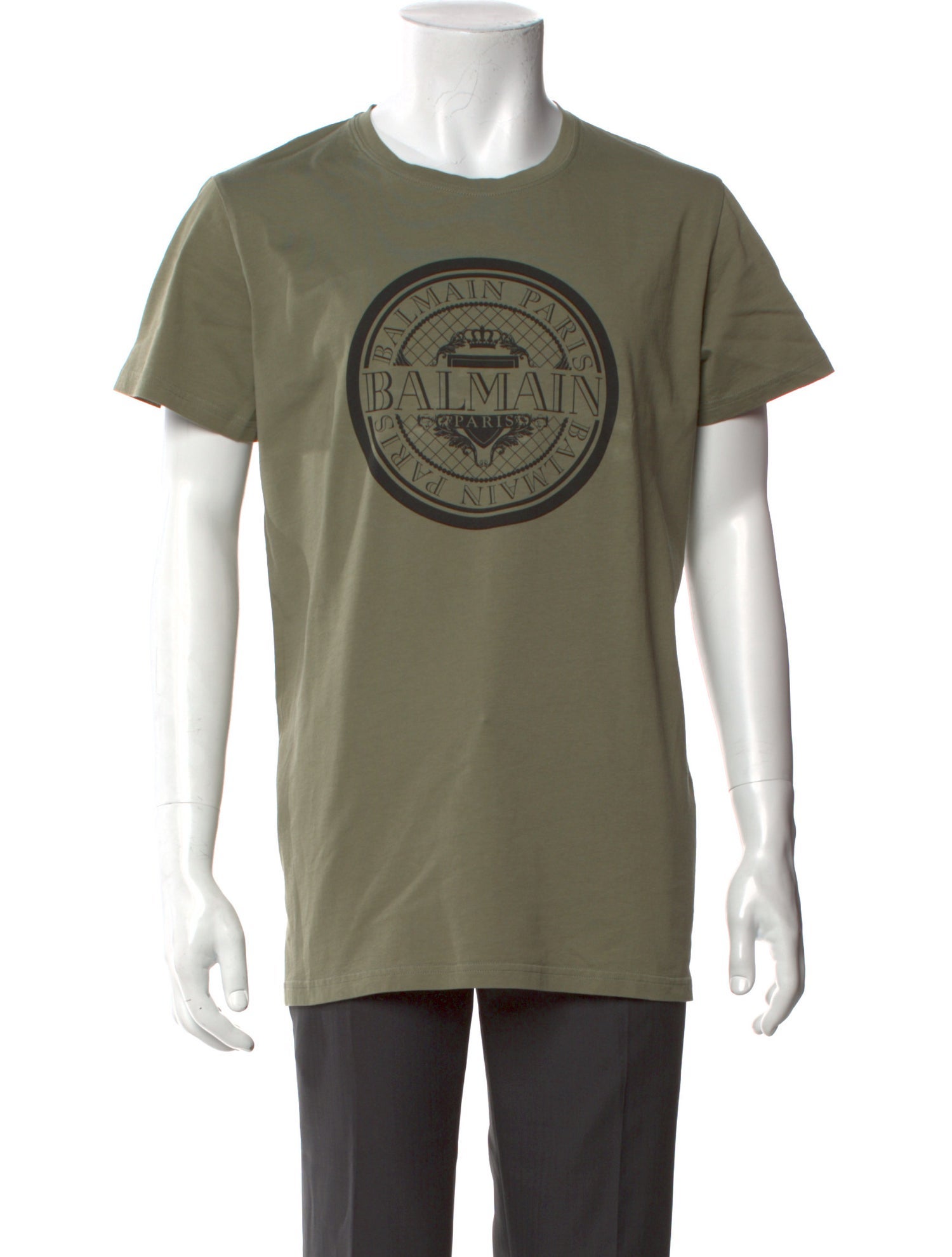 Balmain Graphic Print Crew Neck T-Shirt