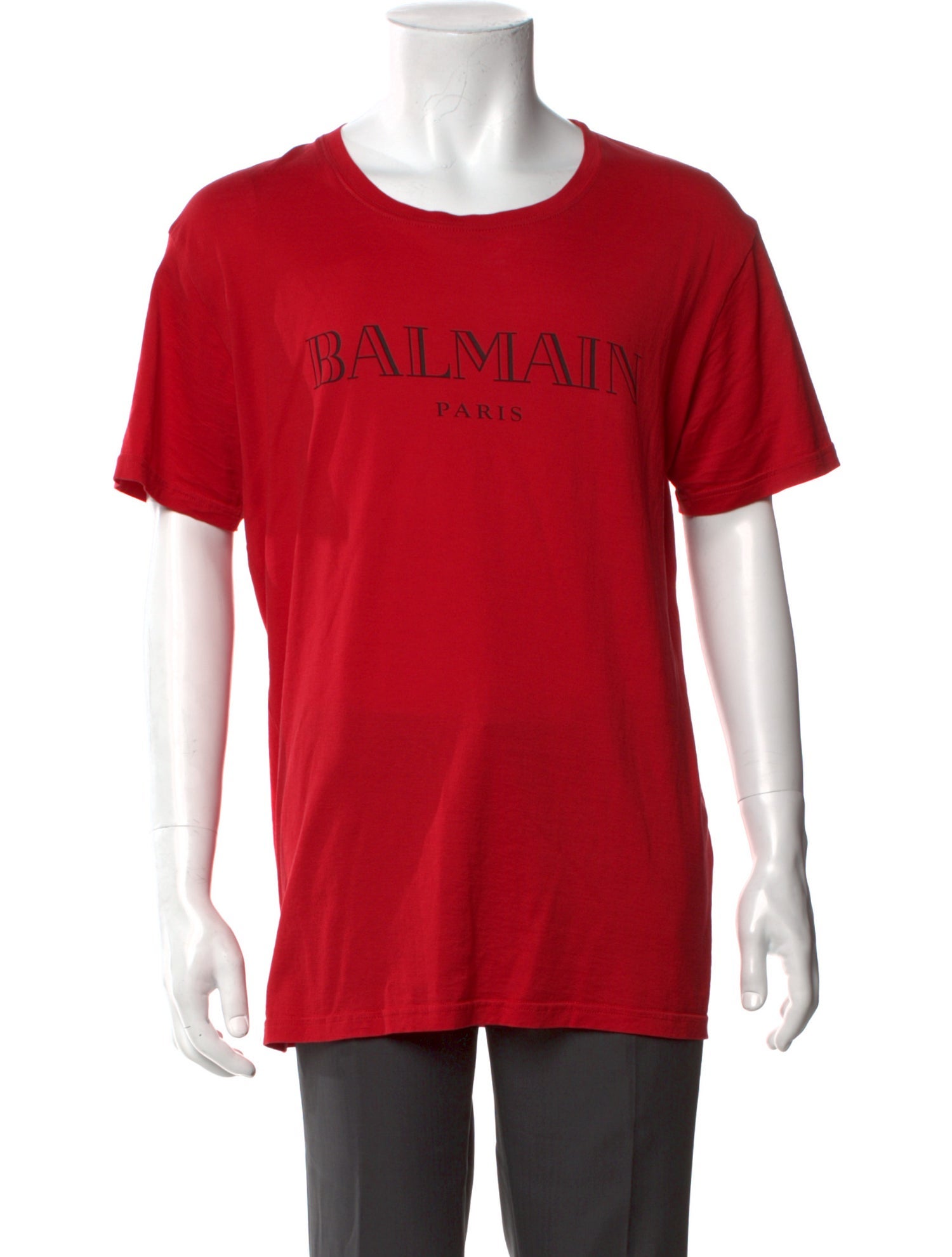 Balmain Graphic Print Scoop Neck T-Shirt