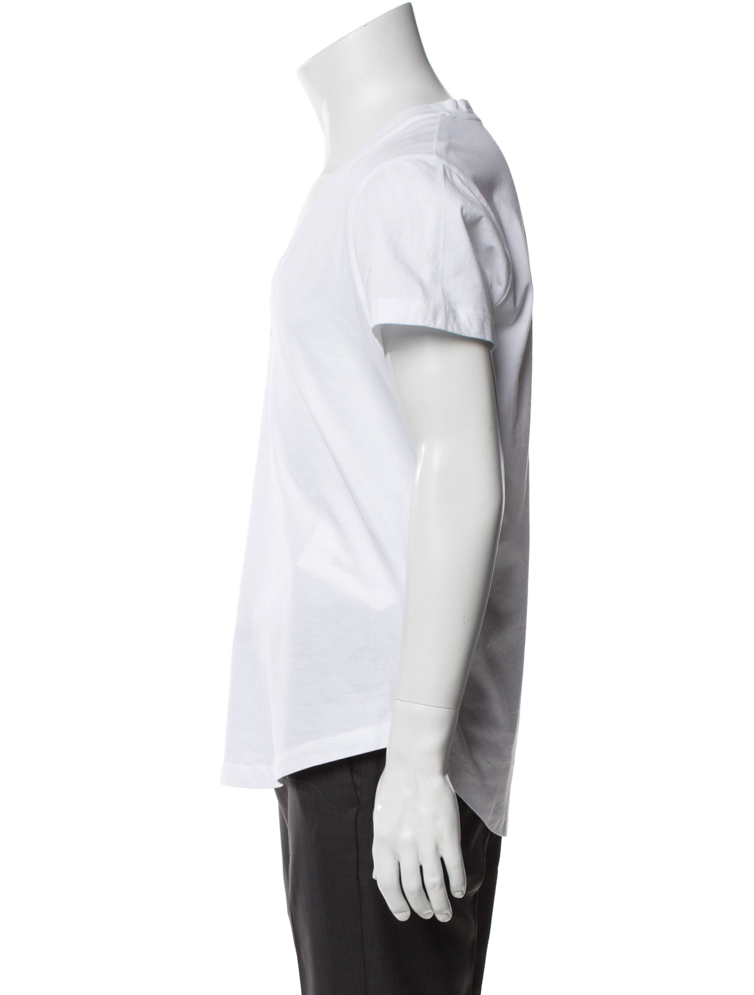 Balmain V-Neck Short Sleeve Henley