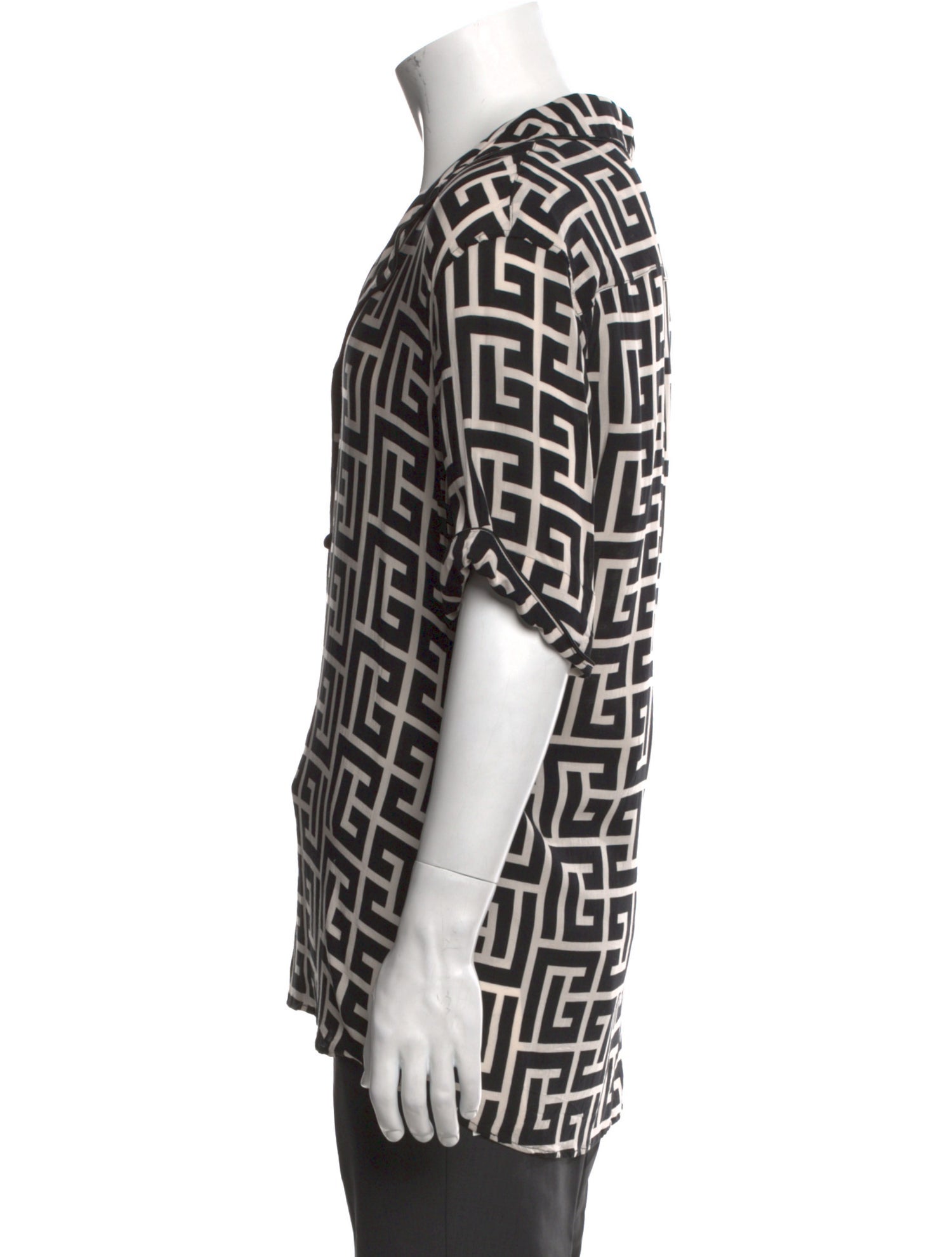 Balmain Printed Short Sleeve Shirt