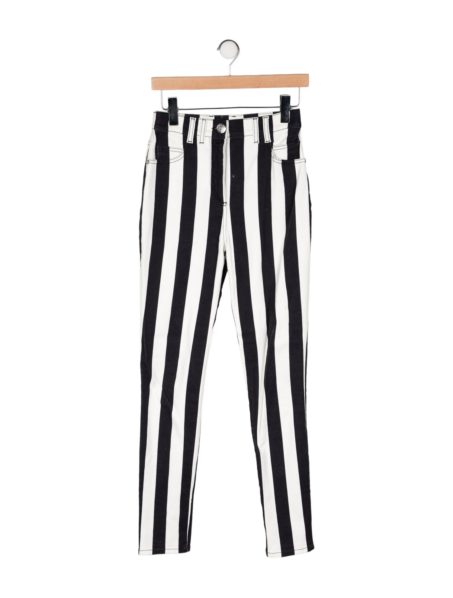 Balmain High-Rise Skinny Leg Jeans