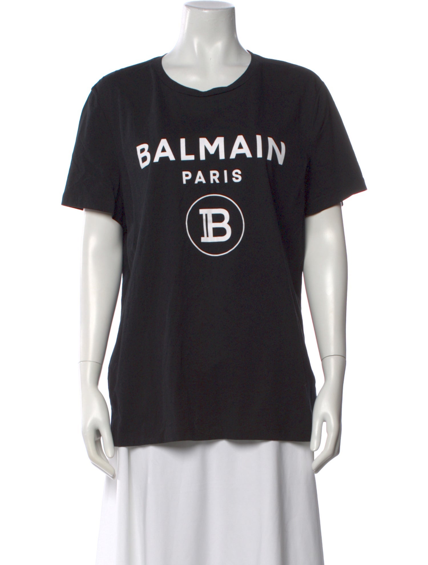 Balmain Graphic Print Scoop Neck T-Shirt
