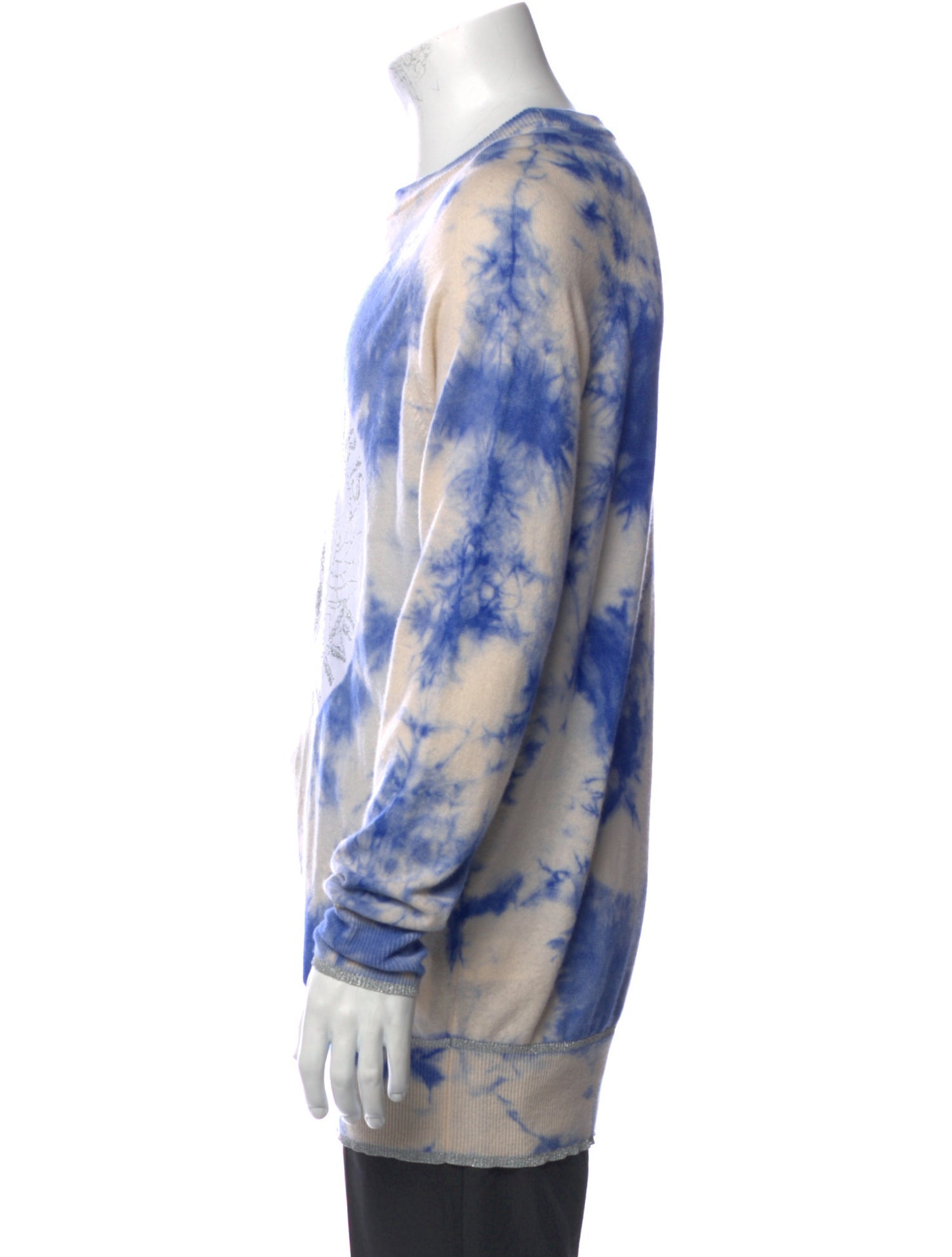 Balmain Wool Tie-Dye Print Pullover