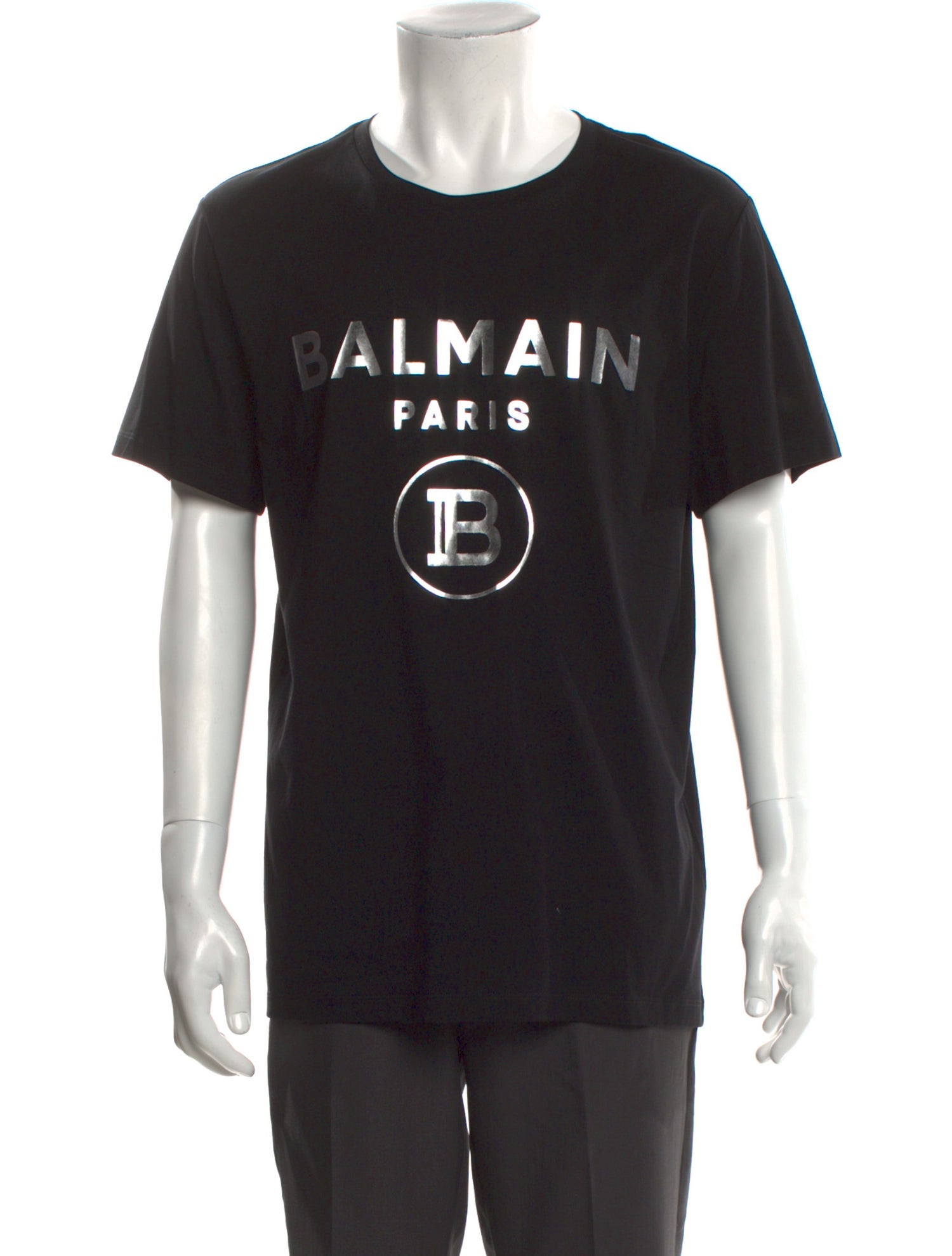 Balmain Graphic Print Crew Neck T-Shirt w/ Tags