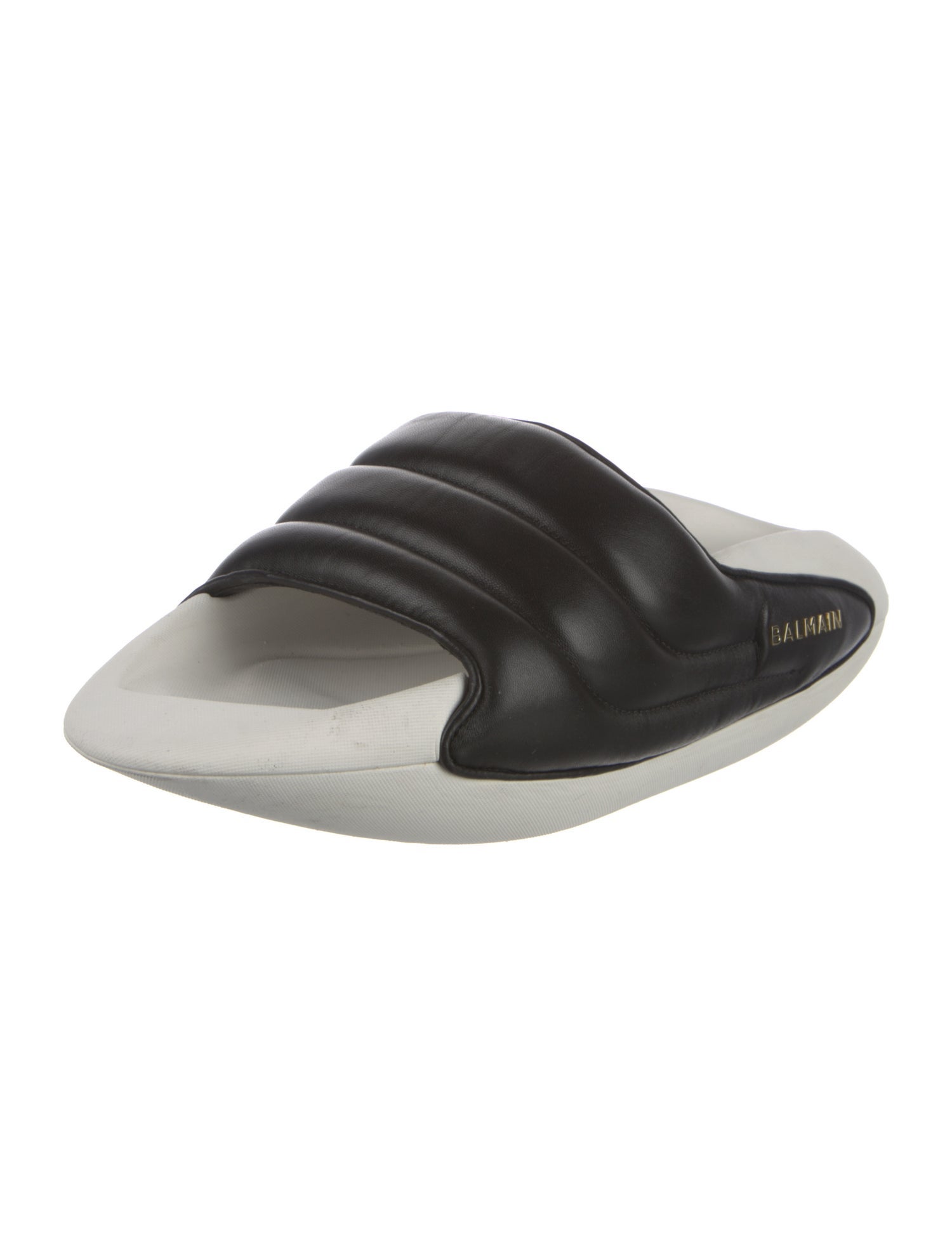Balmain Leather Slides