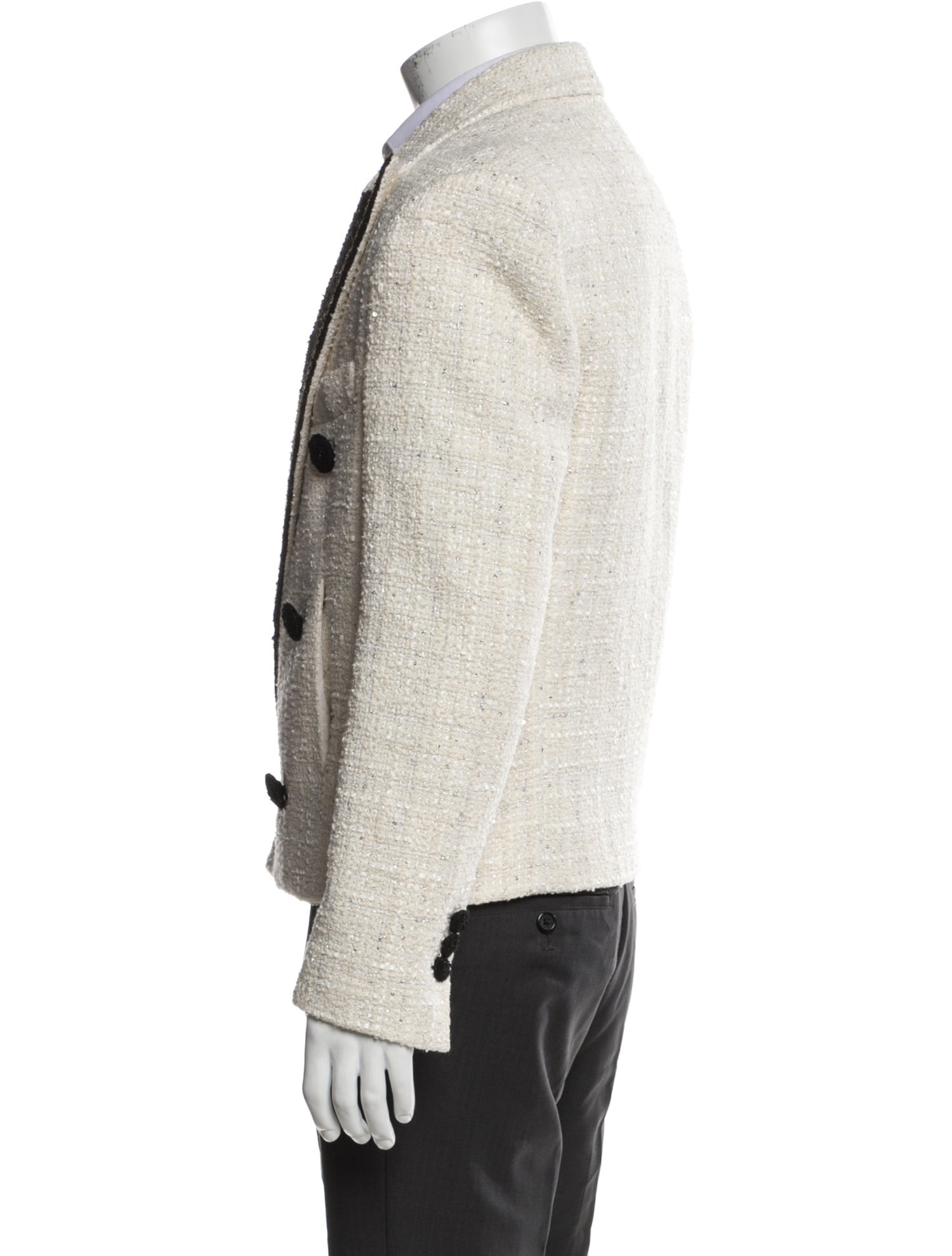 Balmain Tweed Pattern Blazer