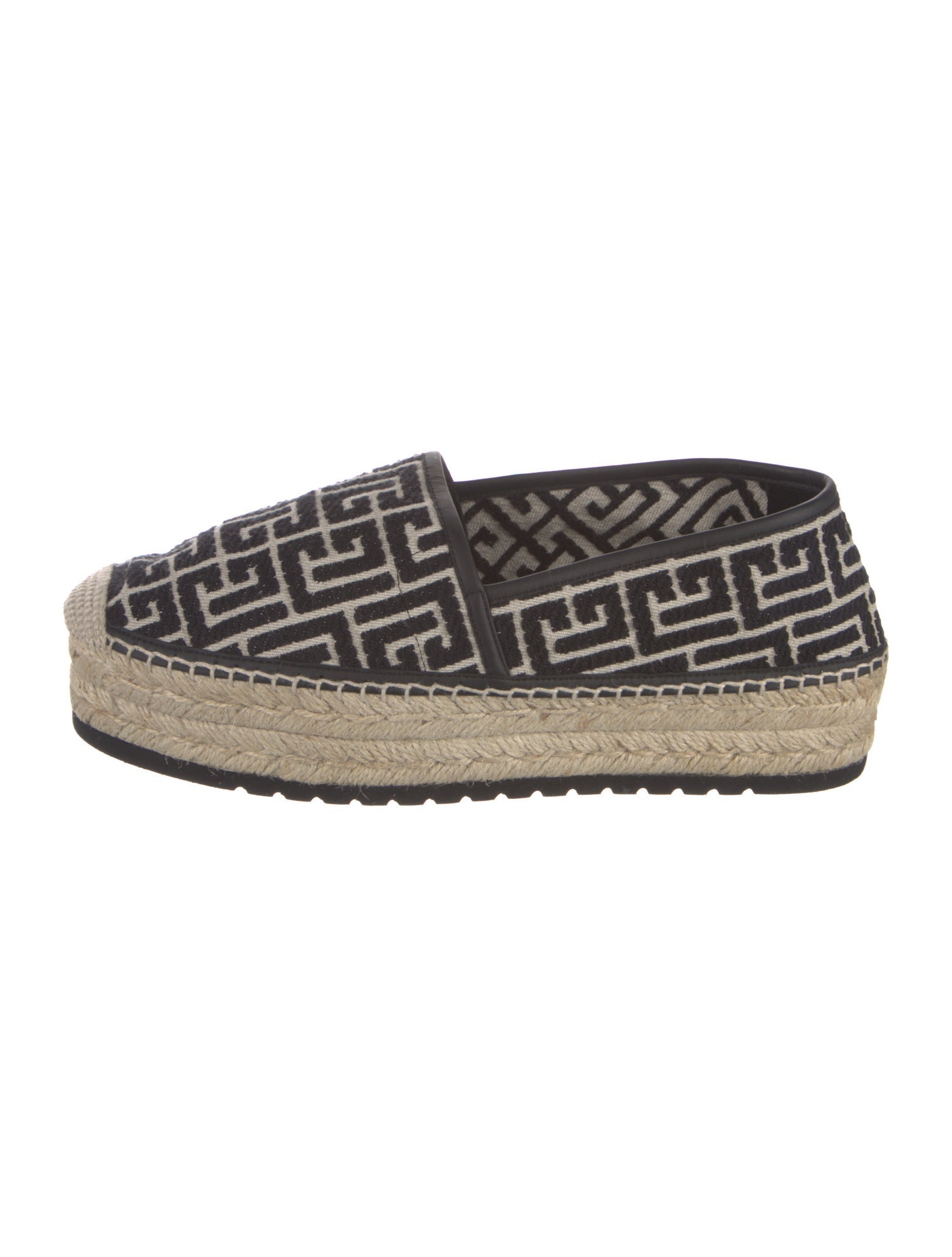 Balmain Canvas Printed Espadrilles