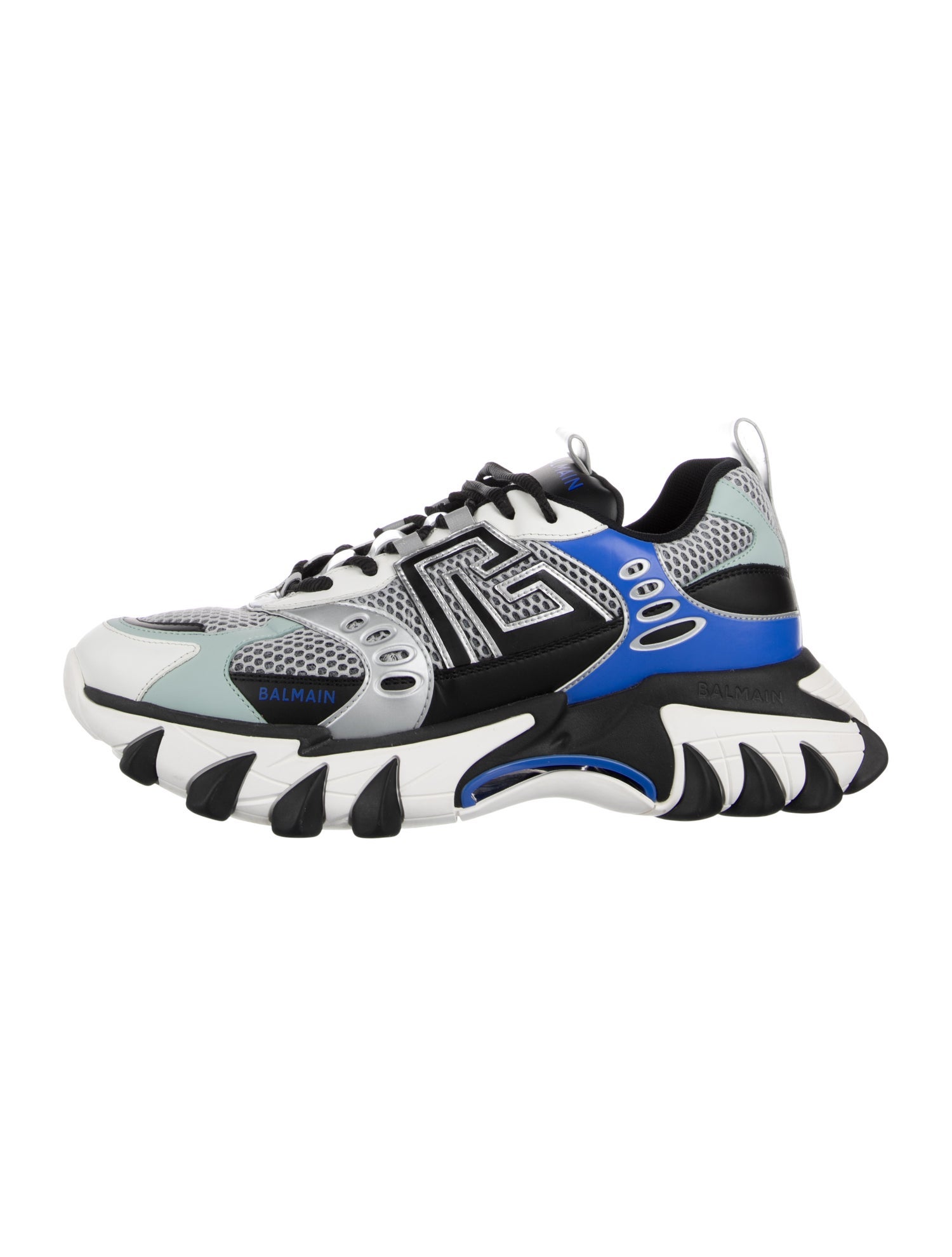 Balmain Mesh Printed Chunky Sneakers