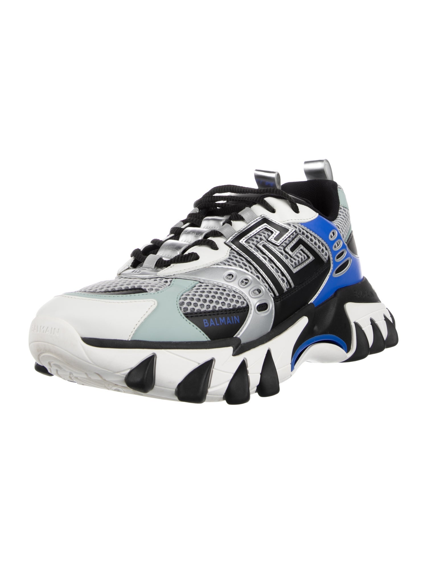 Balmain Mesh Printed Chunky Sneakers