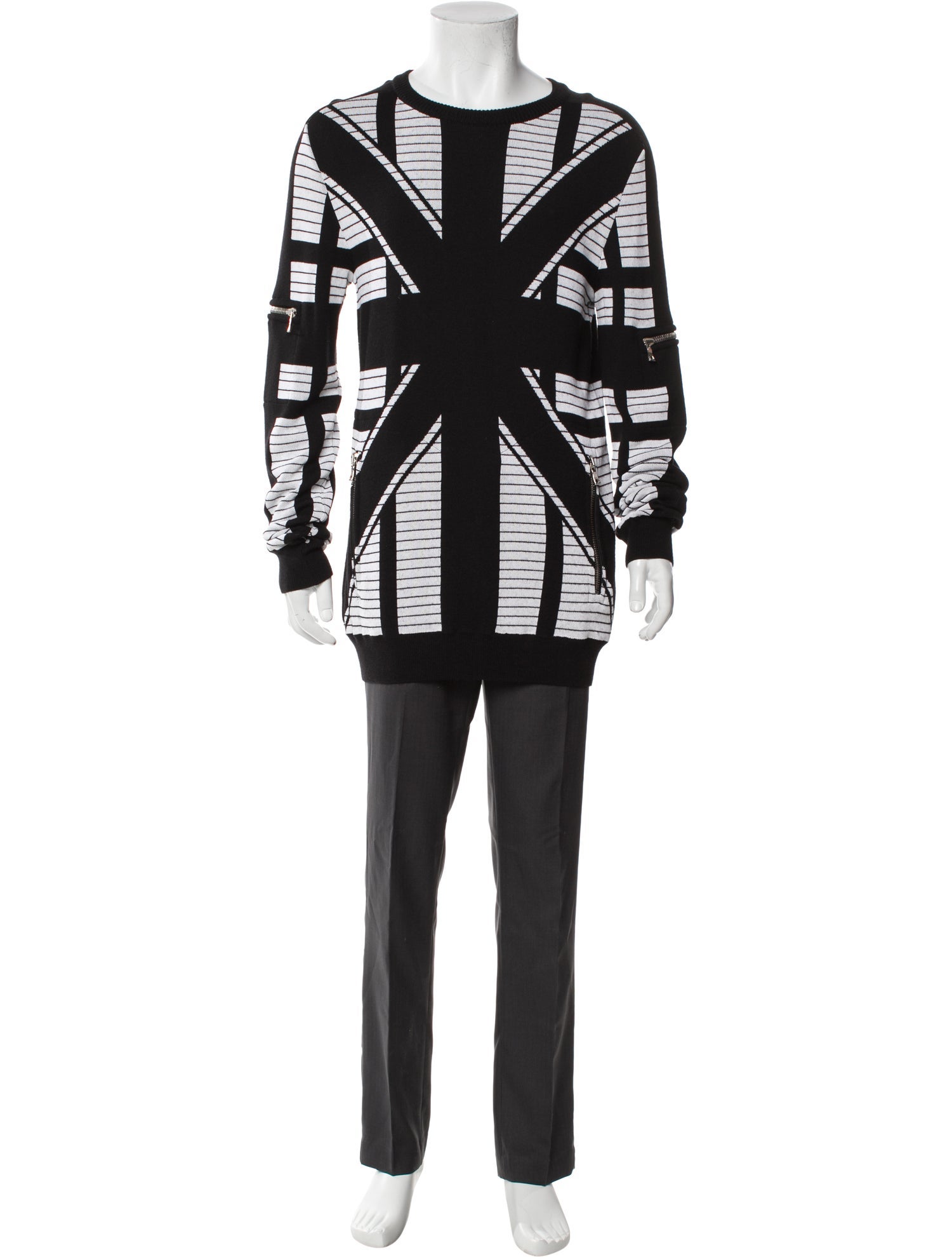 Balmain Wool Printed Cardigan