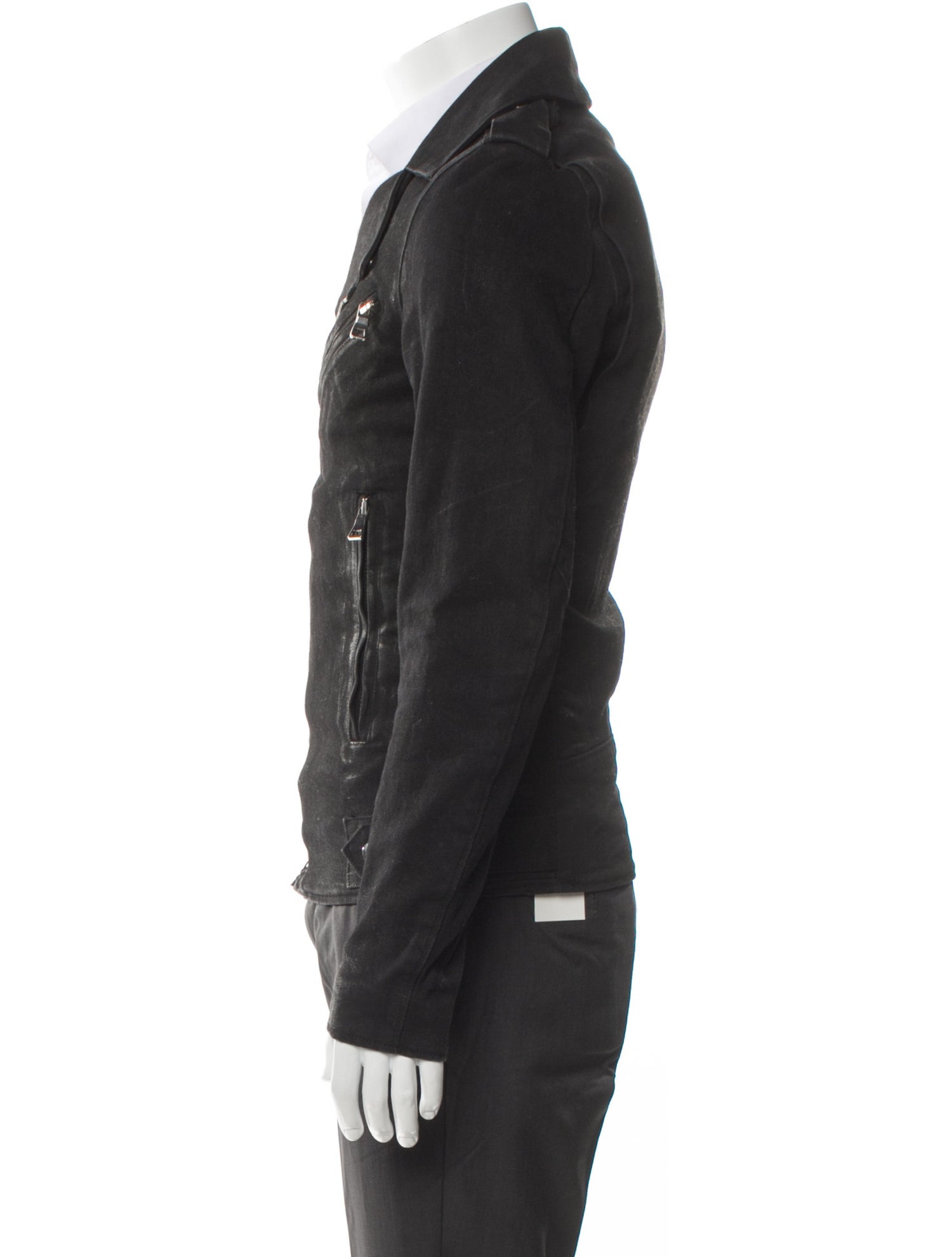 Balmain 2015 Waxed Moto Jacket