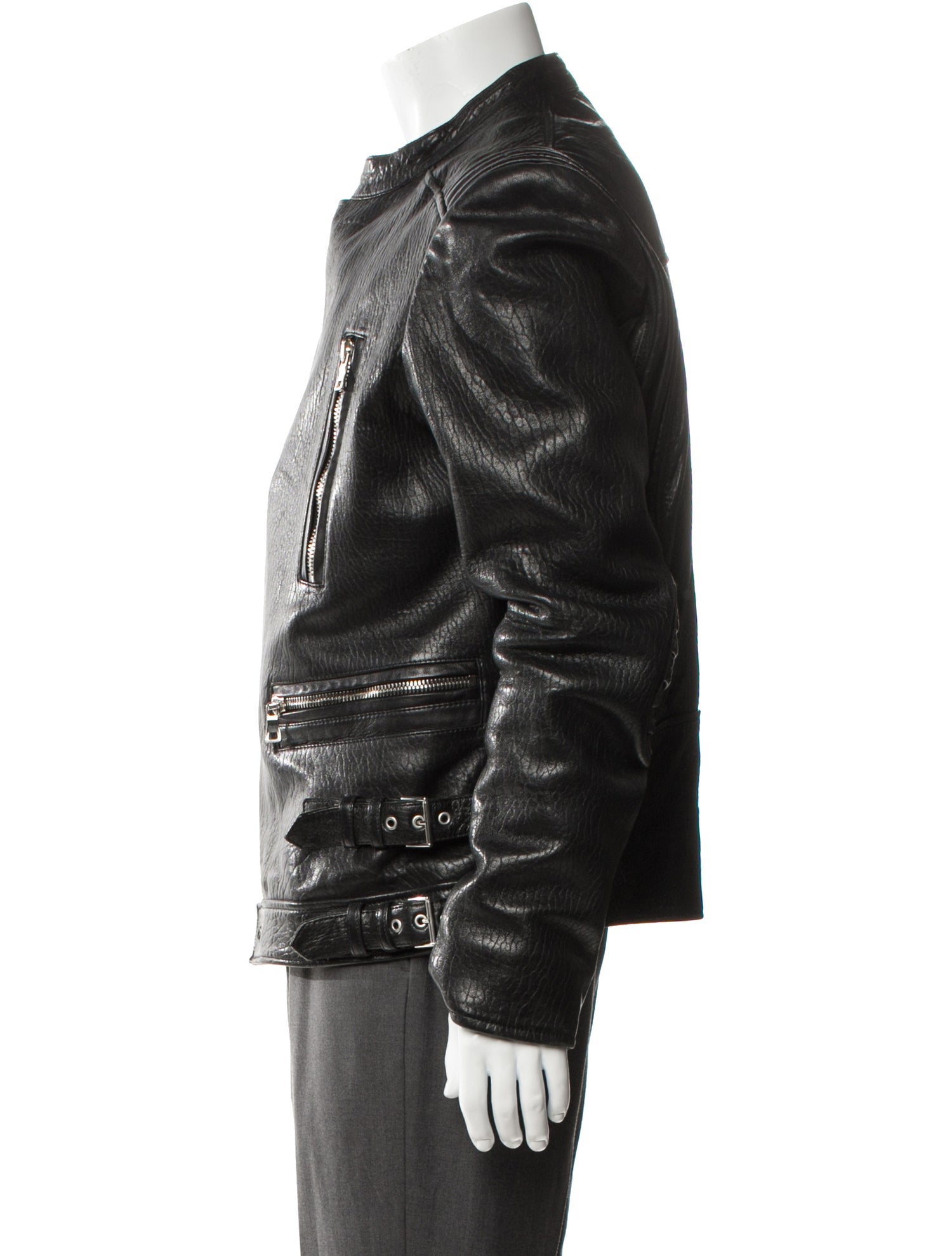 Balmain Lambskin Moto Jacket