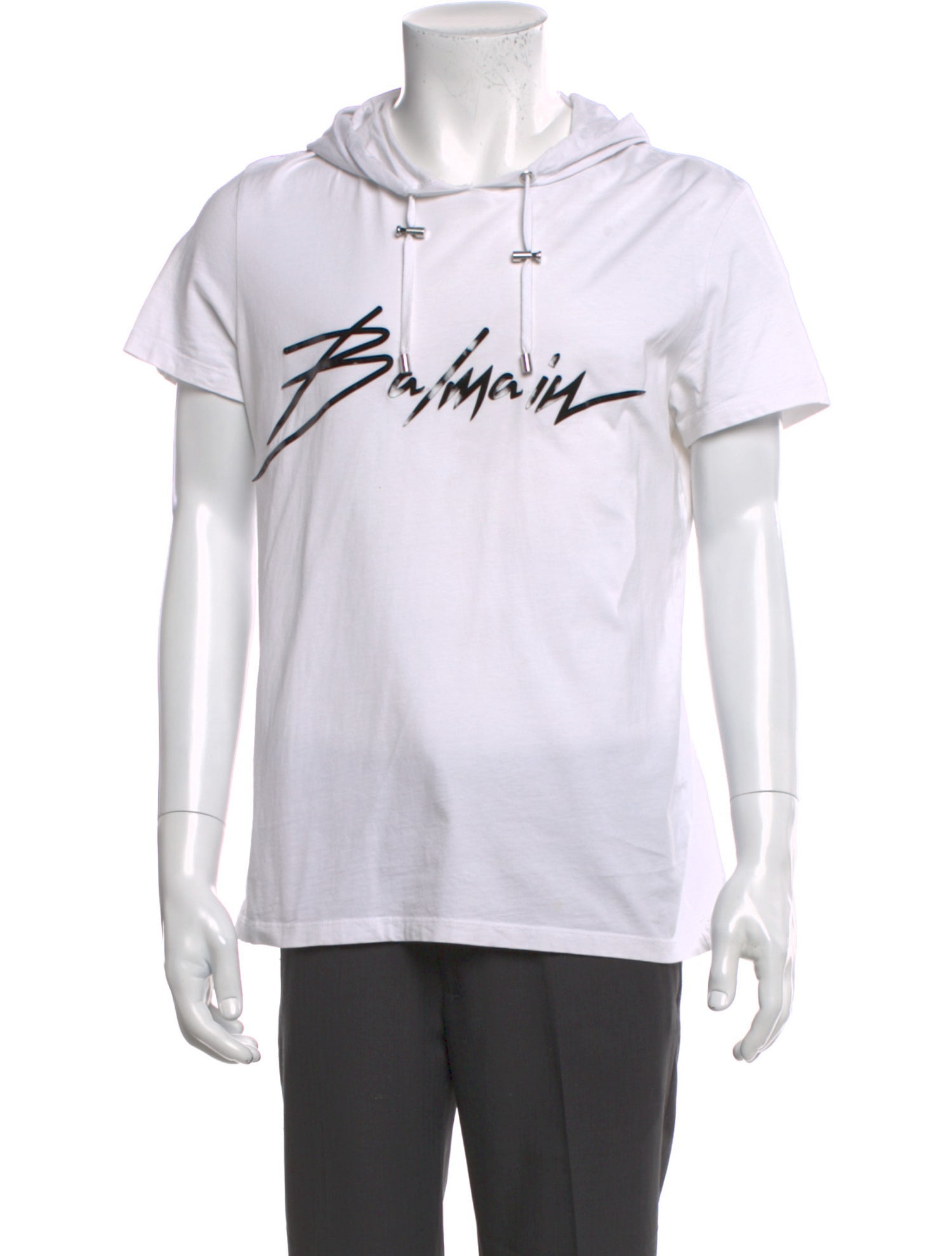 Balmain Graphic Print V-Neck T-Shirt