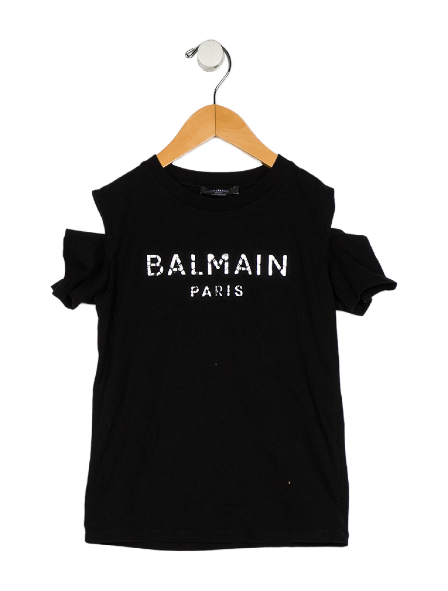 Balmain Girls' Graphic Cut Out Top