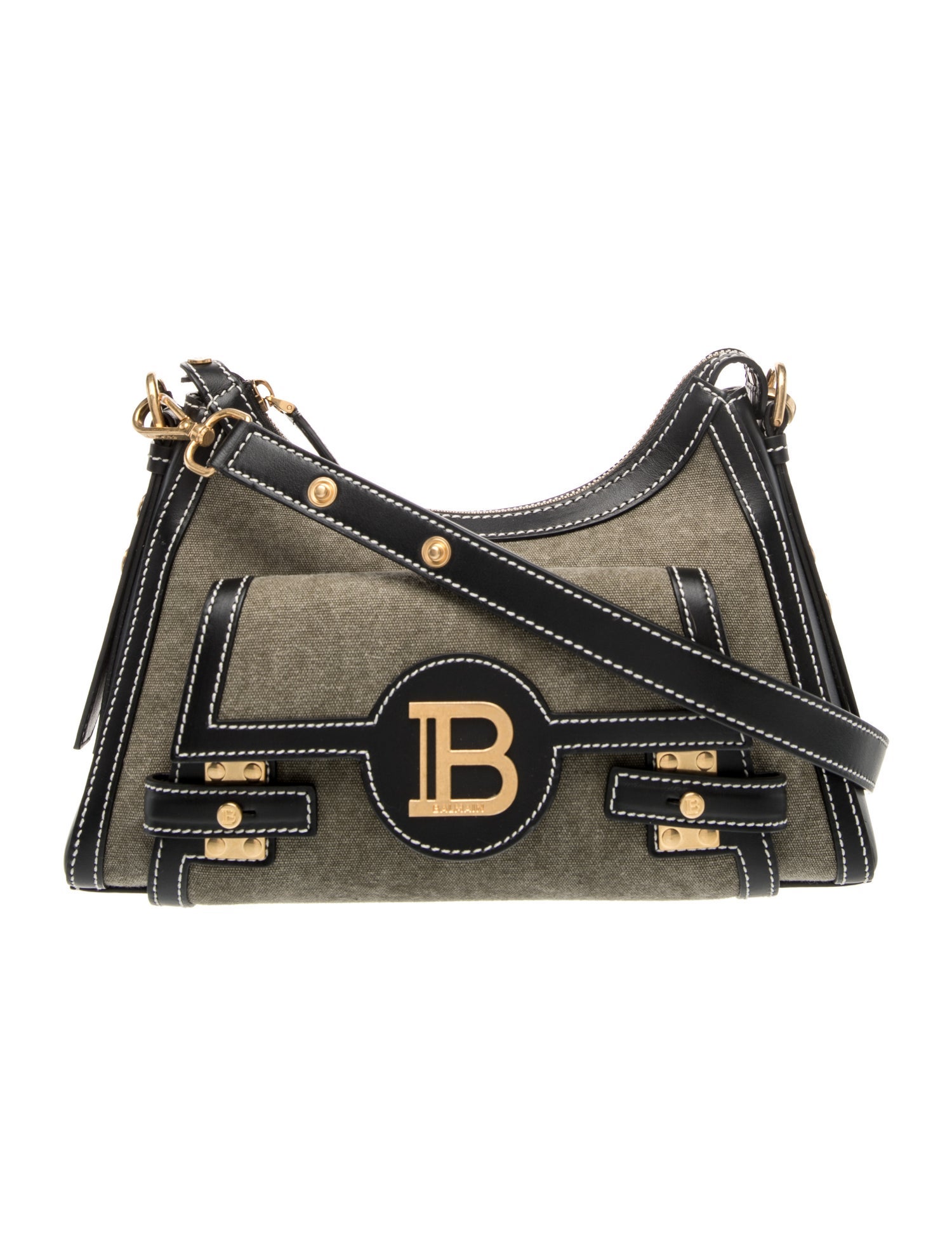 Balmain Canvas Shoulder Bag