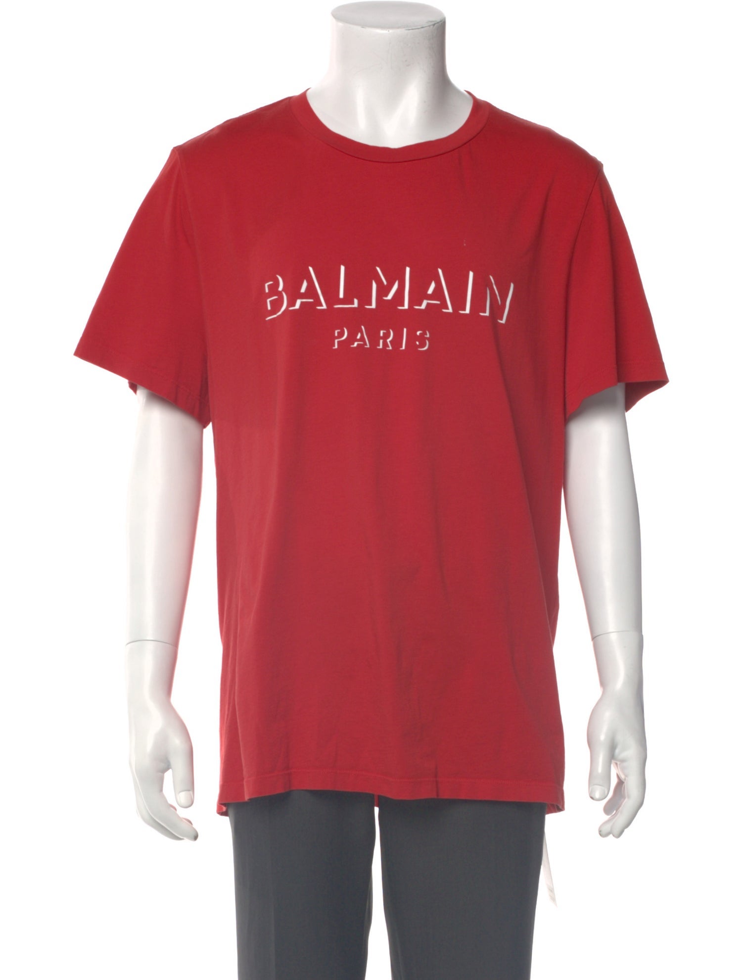 Balmain Graphic Print Crew Neck T-Shirt