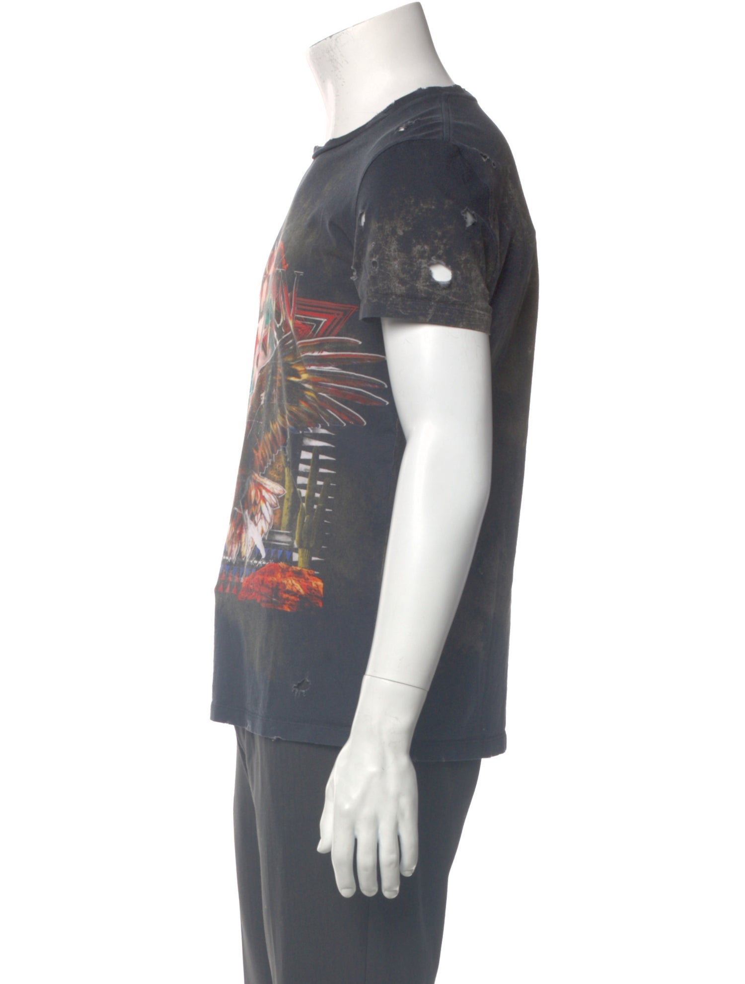 Balmain Printed Crew Neck T-Shirt