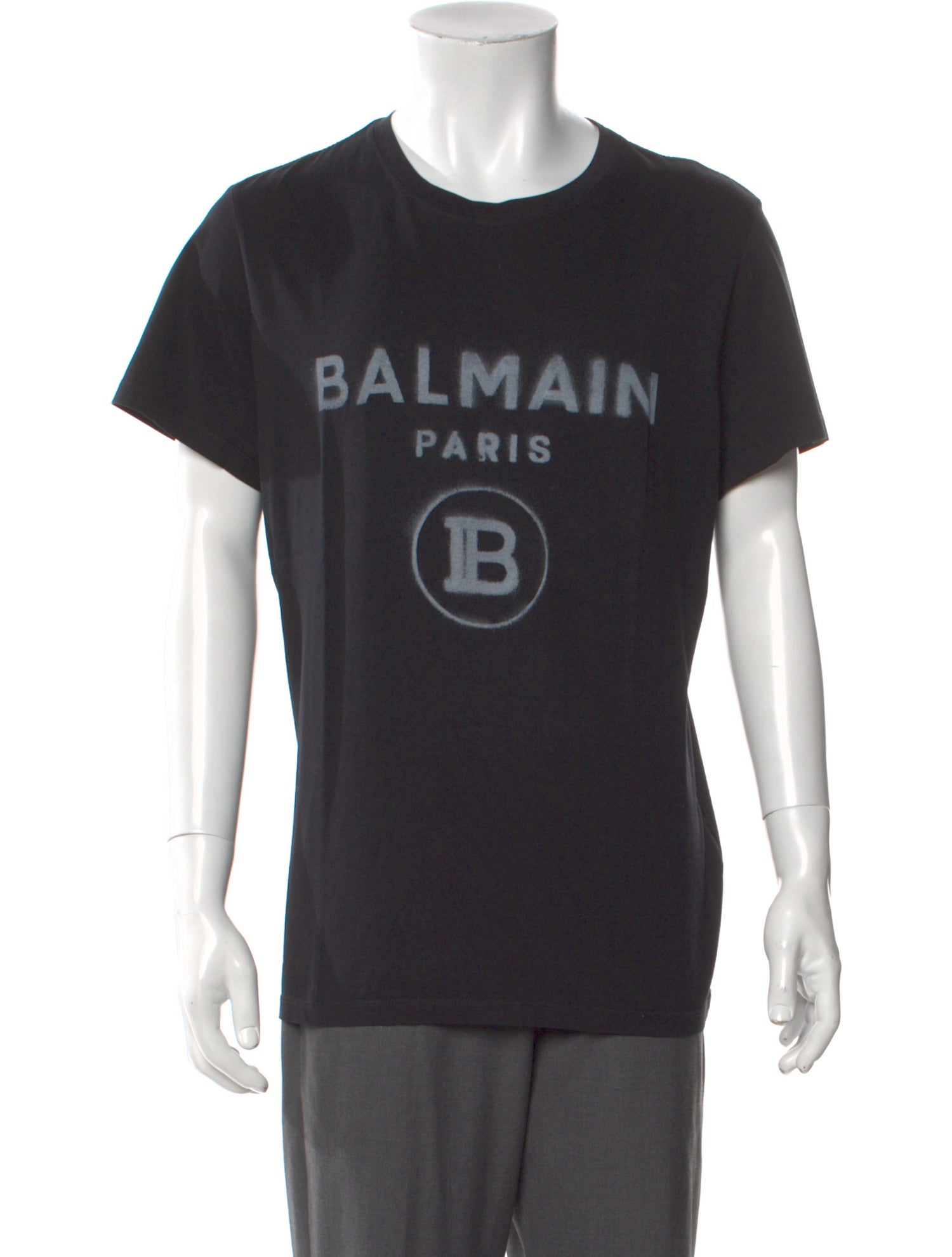 Balmain Graphic Print Crew Neck T-Shirt