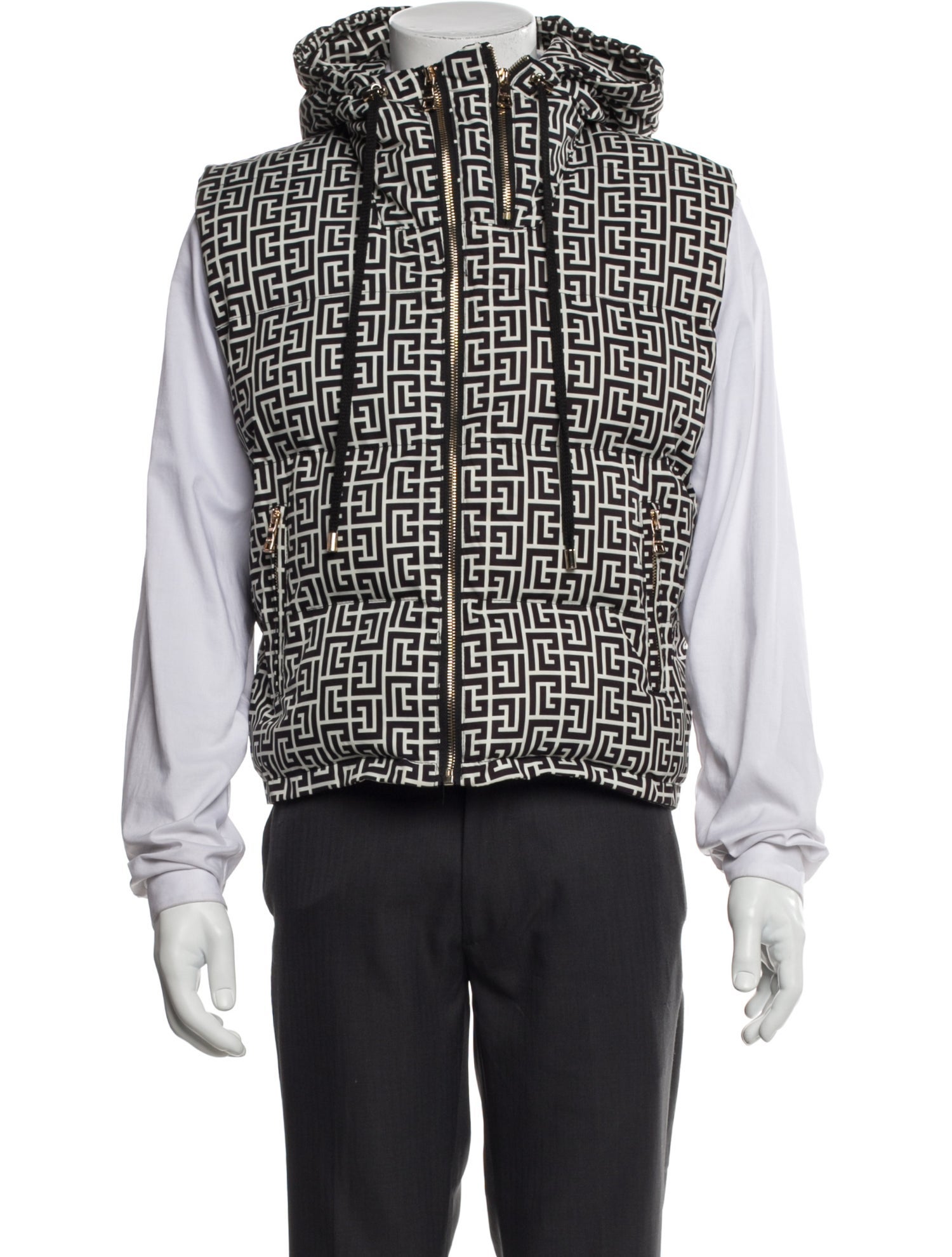 Balmain Houndstooth Print Vest