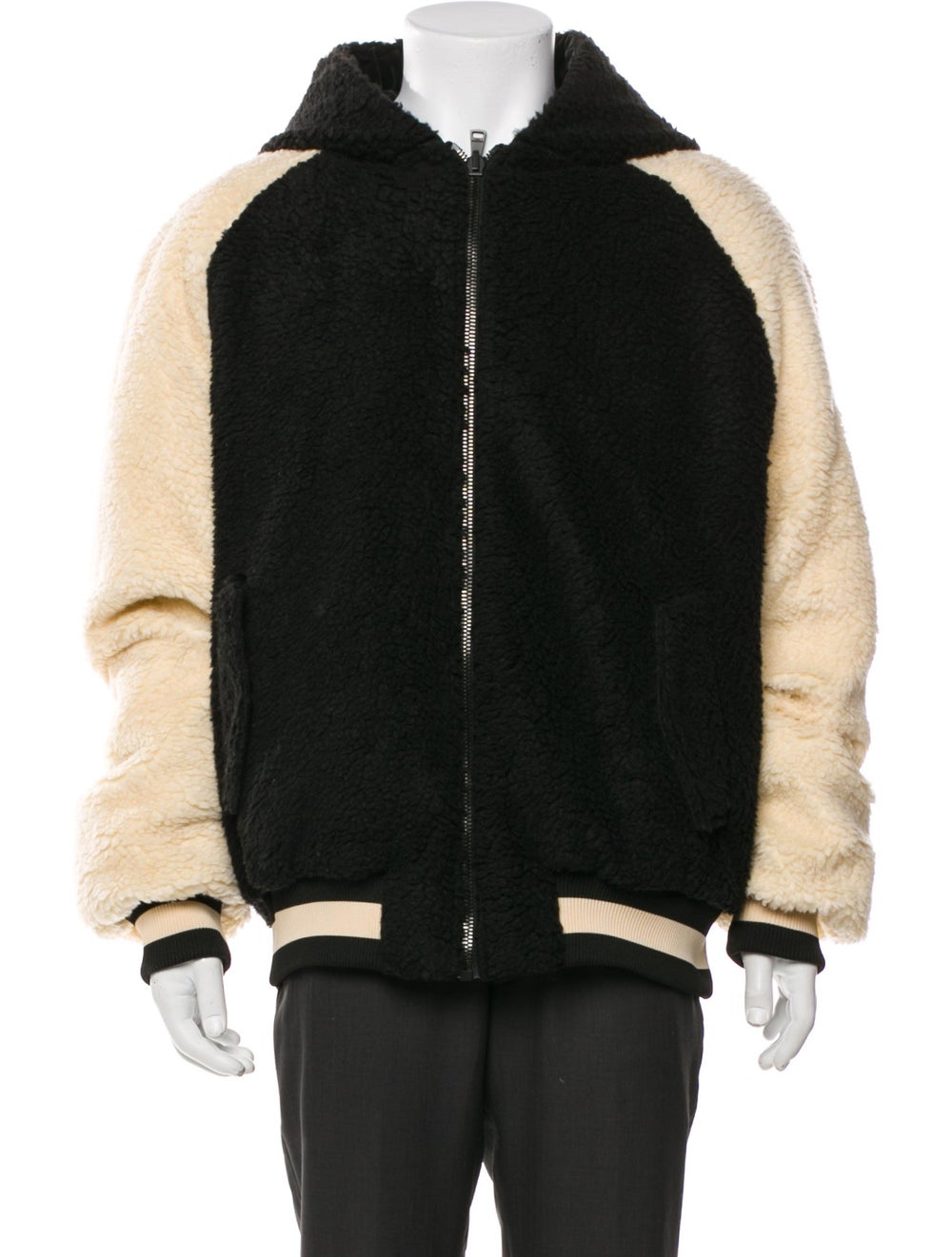 Balmain Colorblock Pattern Bomber Jacket - image 1