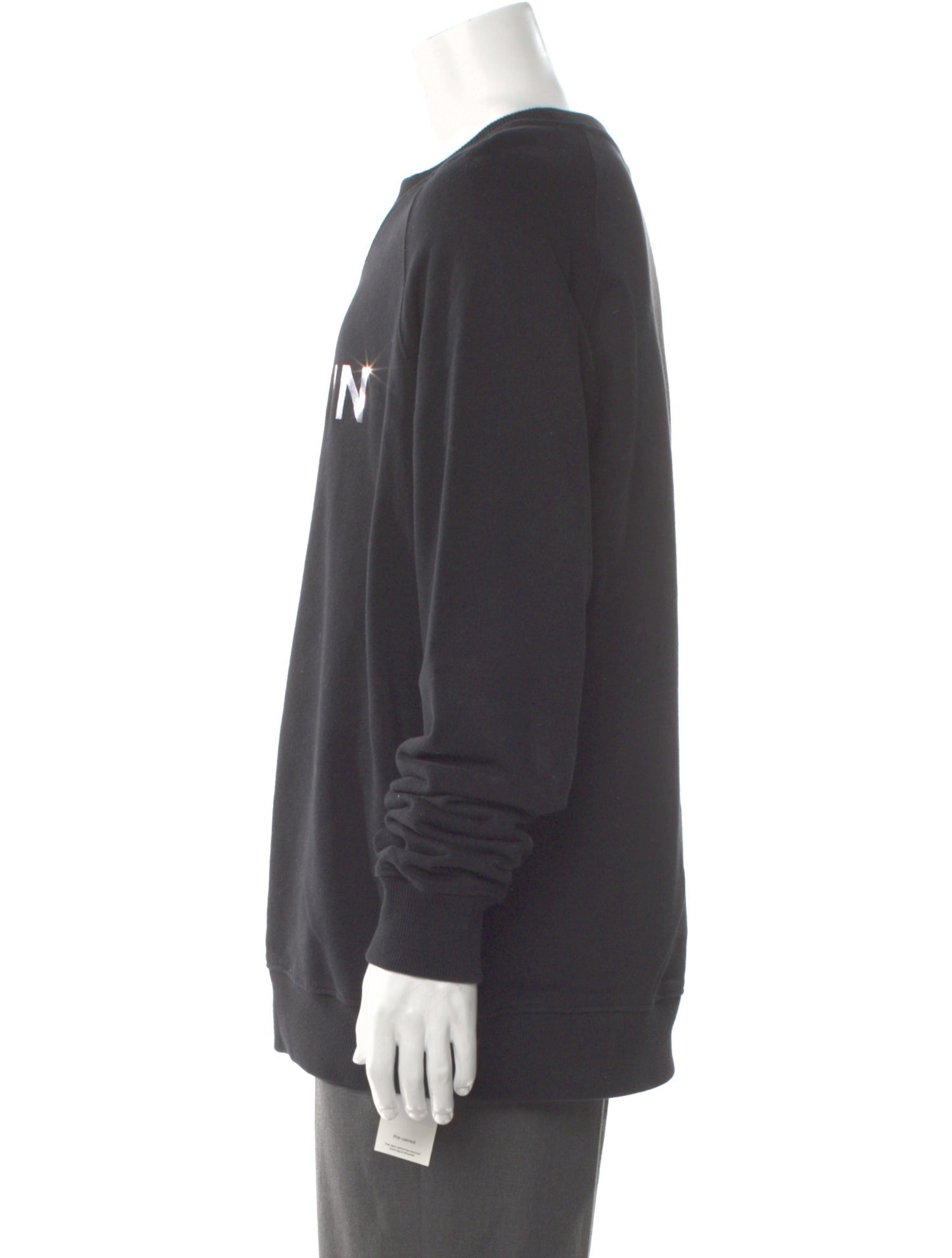 Balmain Graphic Print Crew Neck Sweatshirt