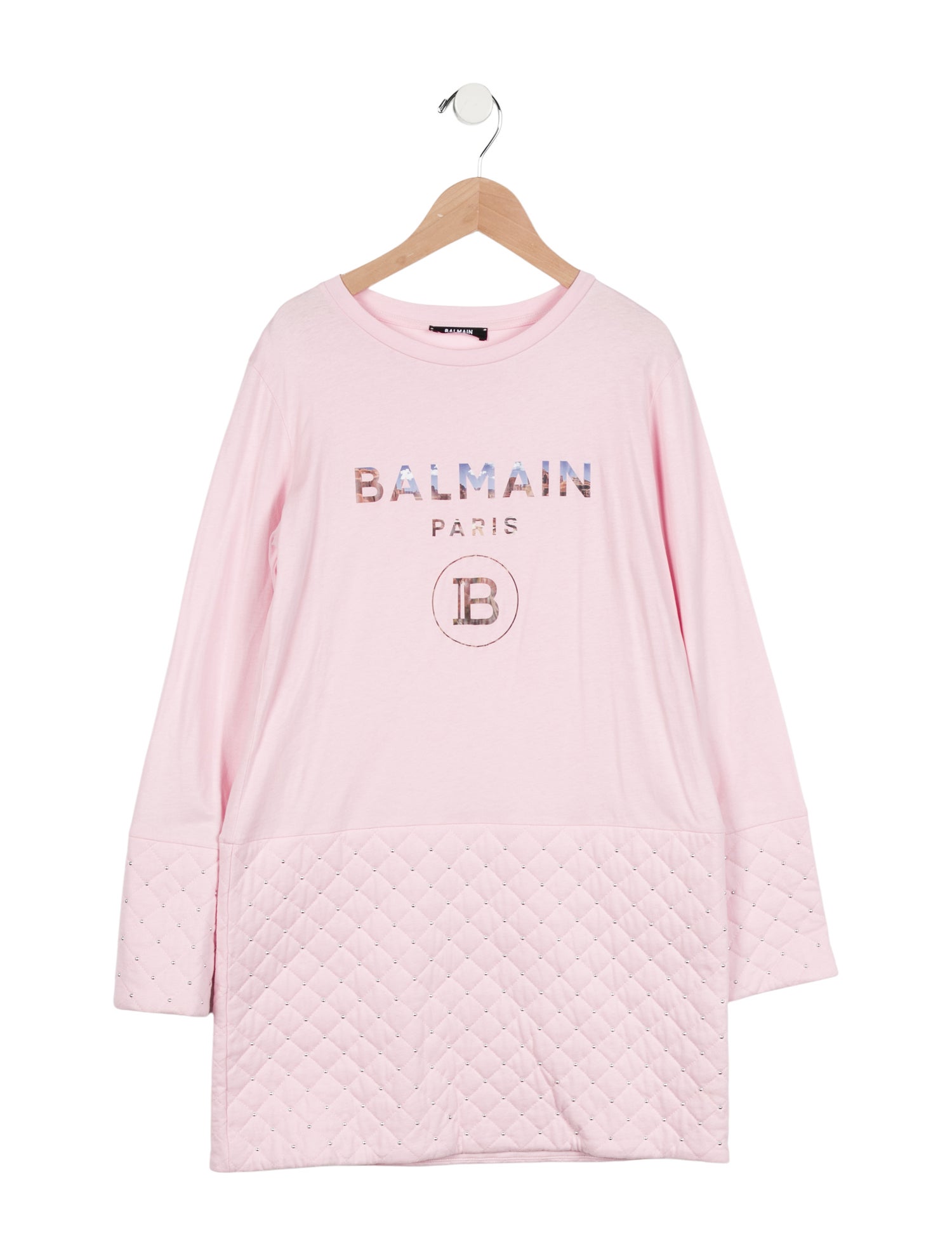 Balmain Girls' Quilted Sweatshirt Dress