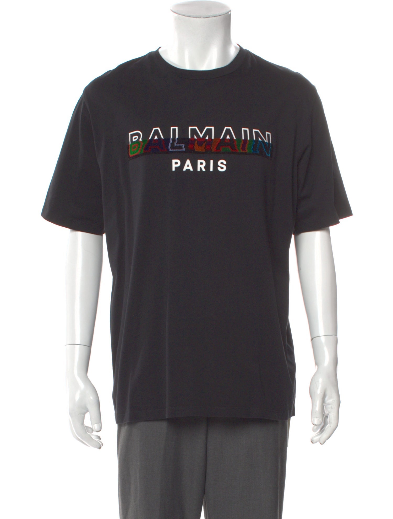 Balmain Graphic Print Crew Neck T-Shirt