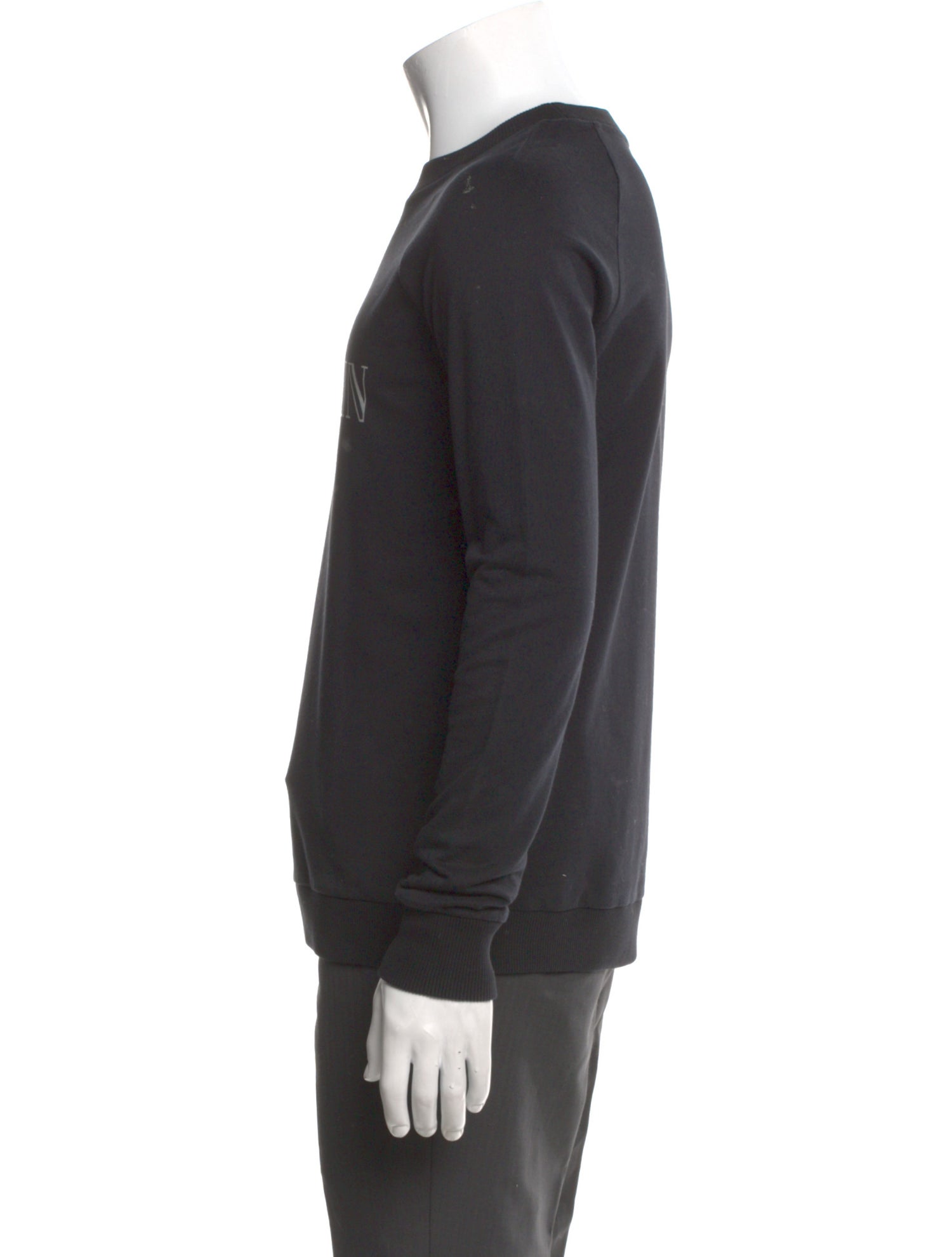 Balmain Graphic Print Crew Neck Sweatshirt