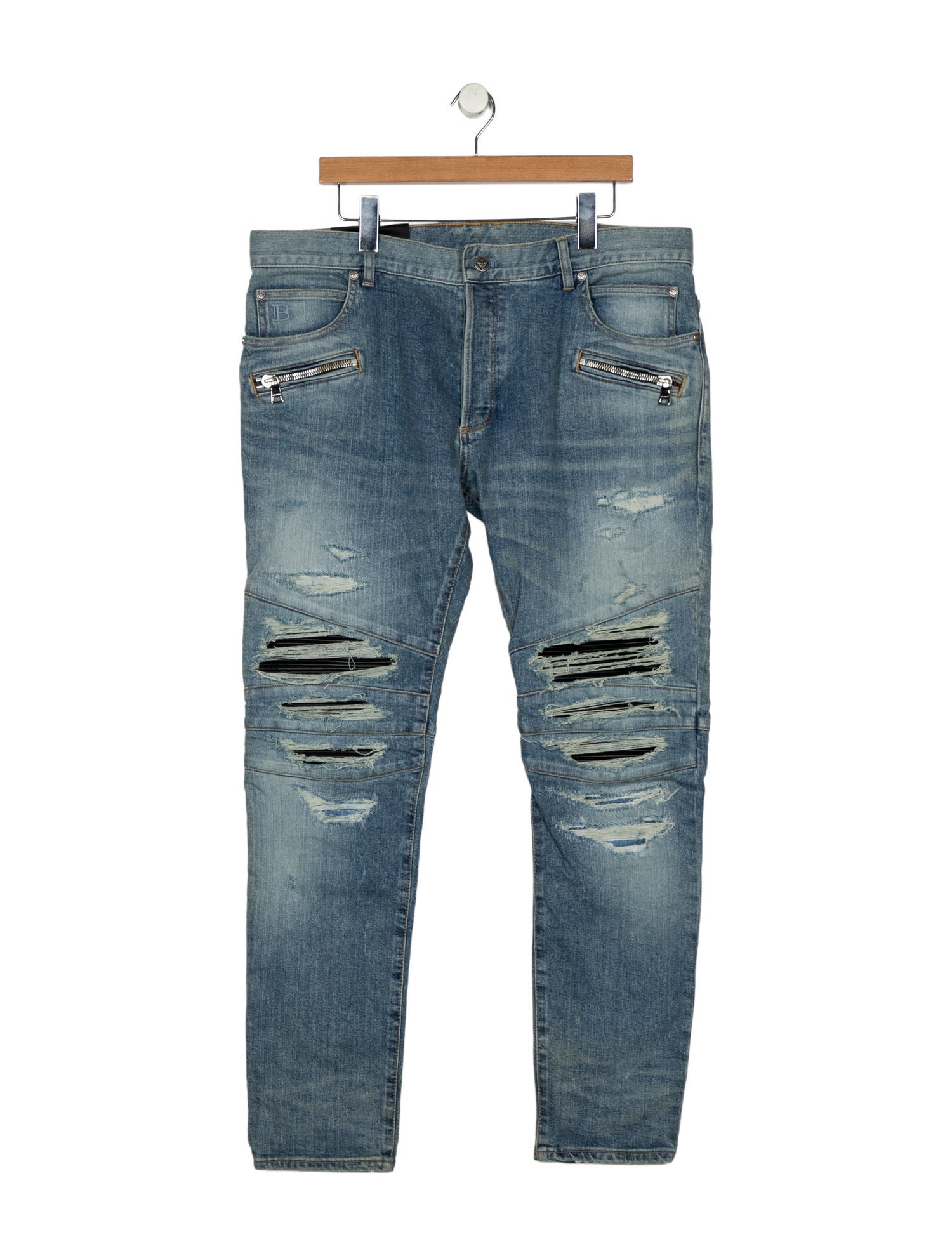 Balmain Moto Jeans