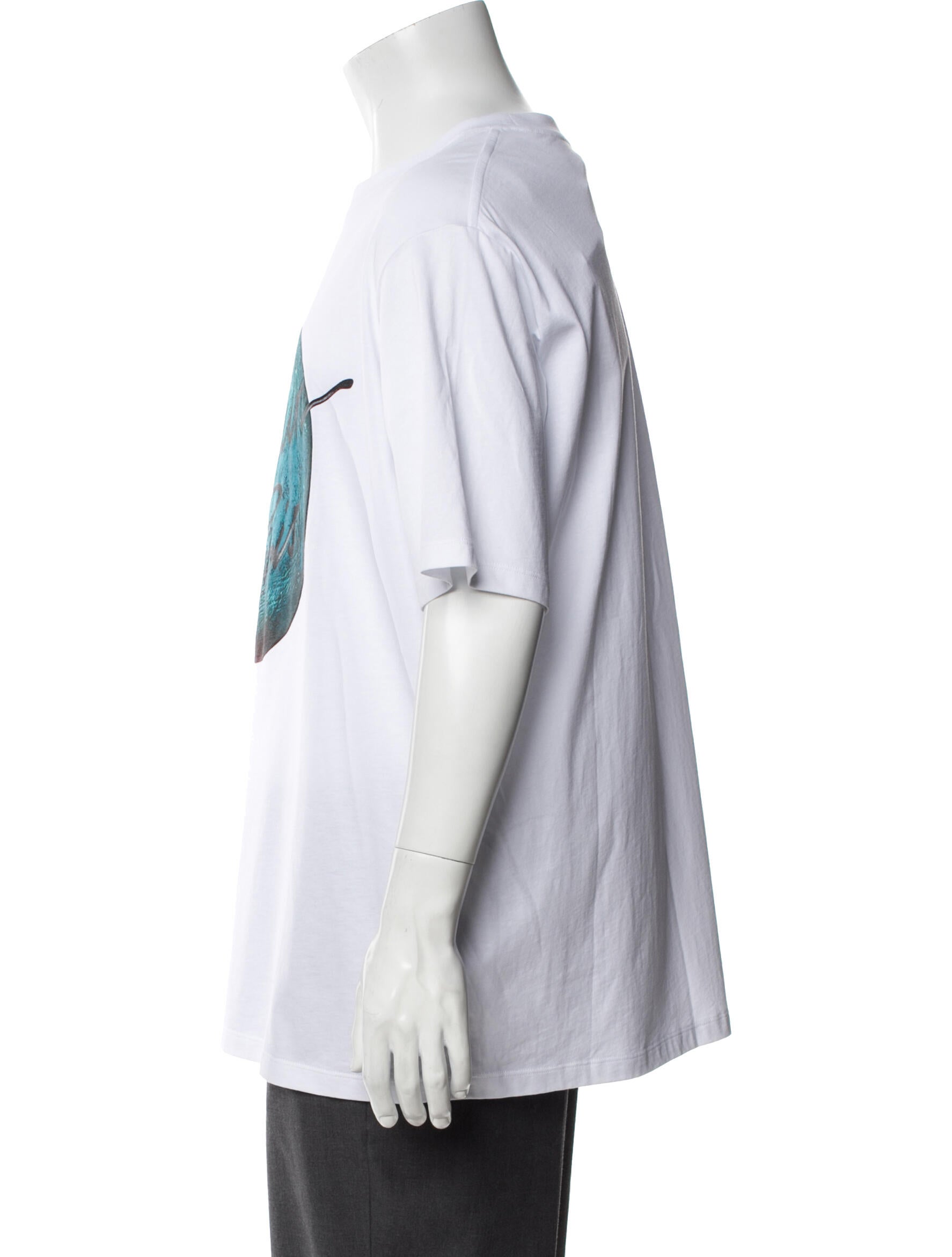 Balmain Graphic Print Crew Neck T-Shirt w/ Tags