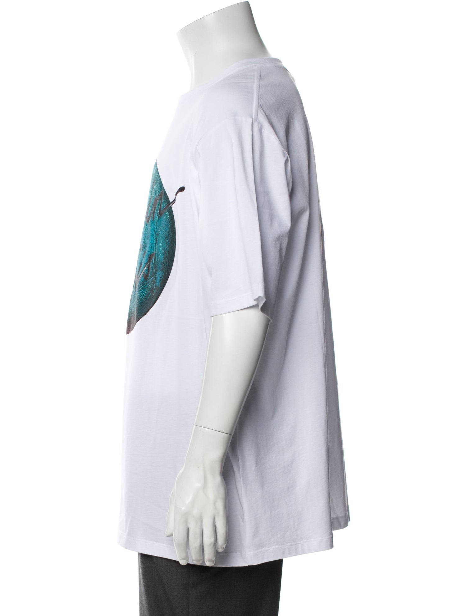 Balmain Graphic Print Scoop Neck T-Shirt w/ Tags