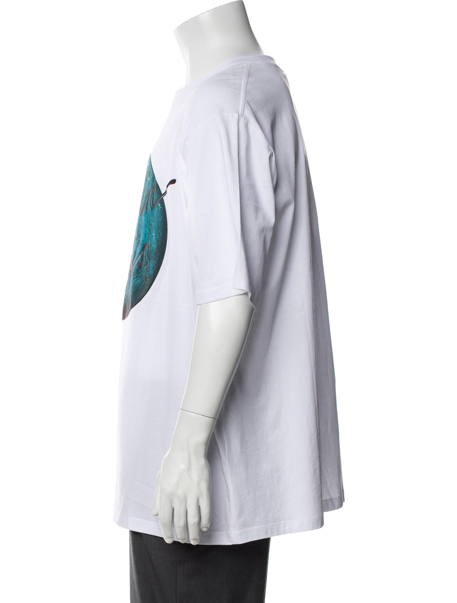 Balmain Graphic Print Crew Neck T-Shirt w/ Tags