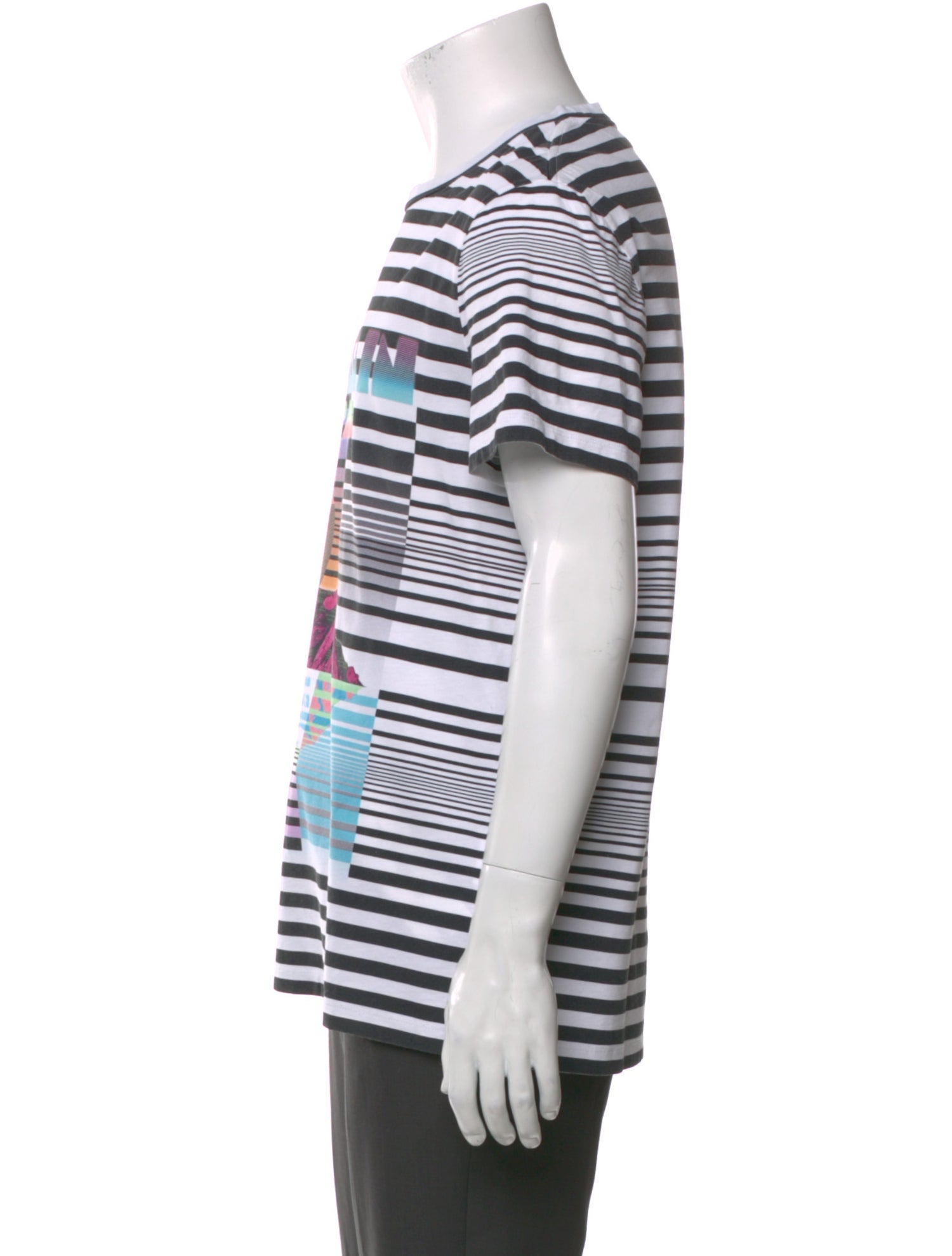 Balmain Striped Short Sleeve Shirt