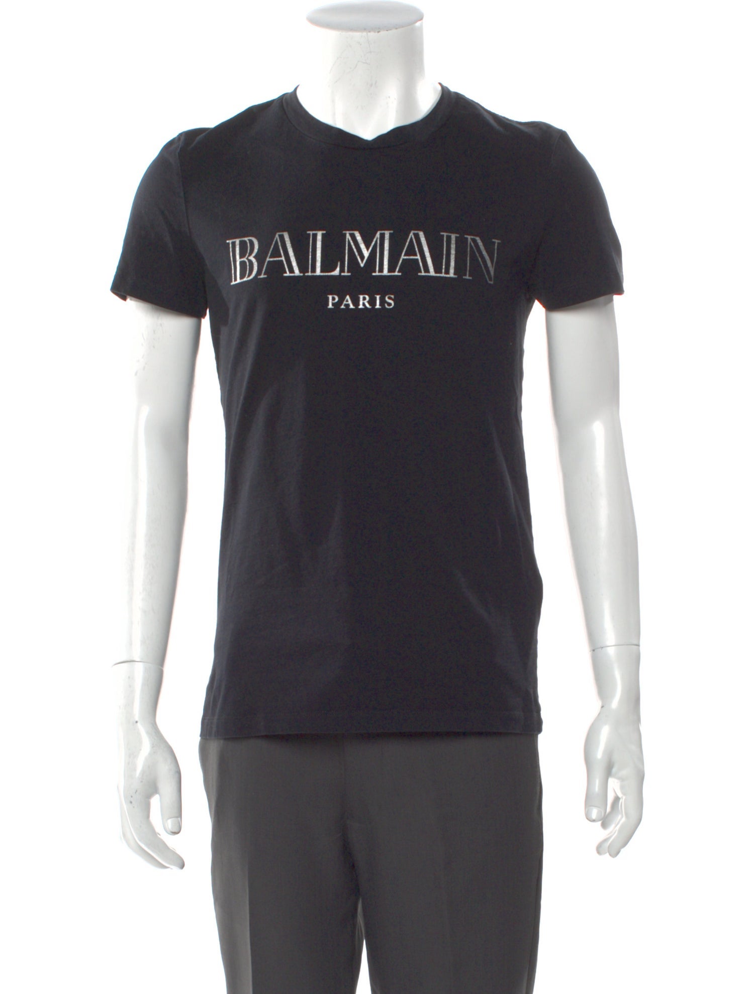 Balmain Graphic Print Crew Neck T-Shirt