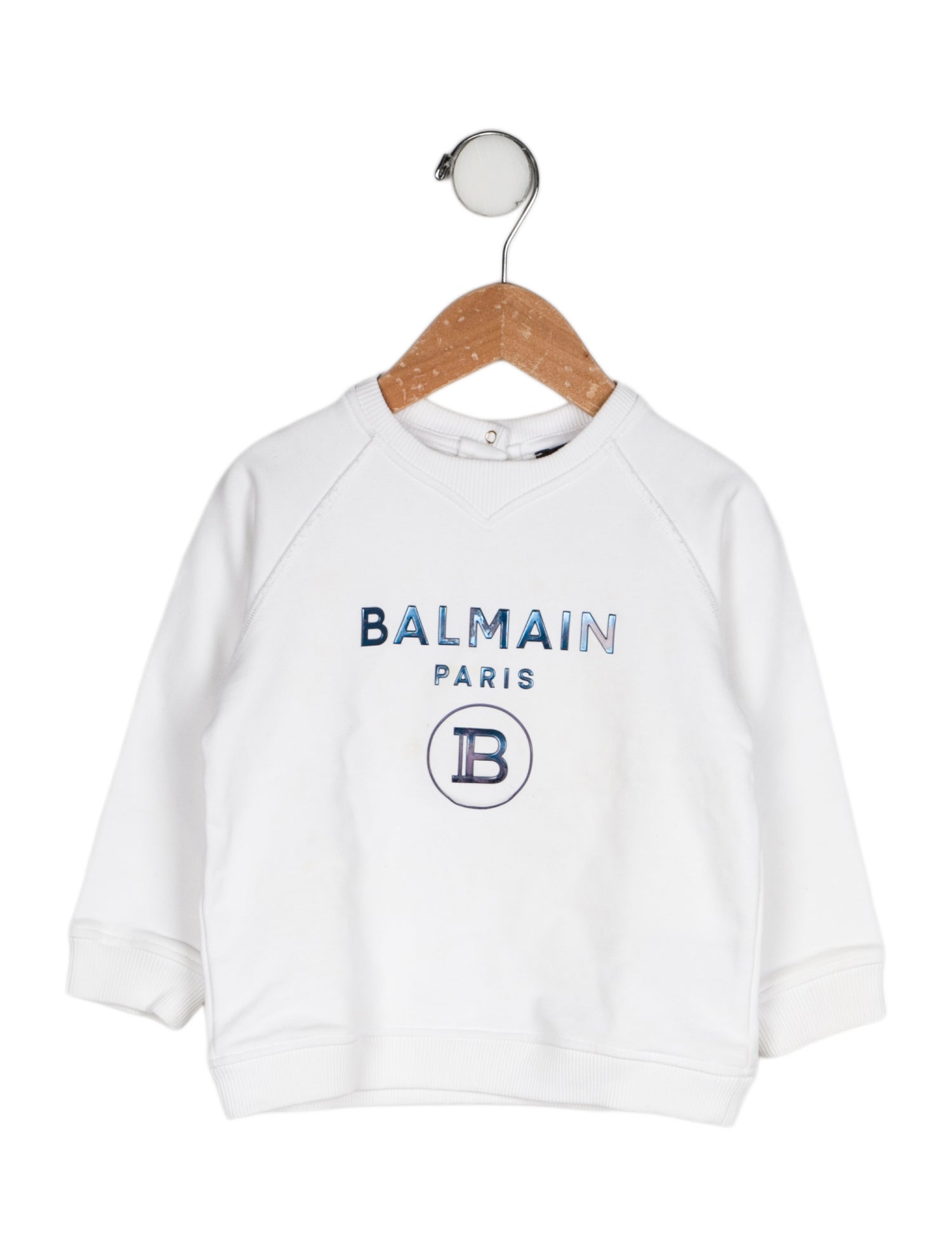 Balmain Embroidered Crewneck Sweatshirt