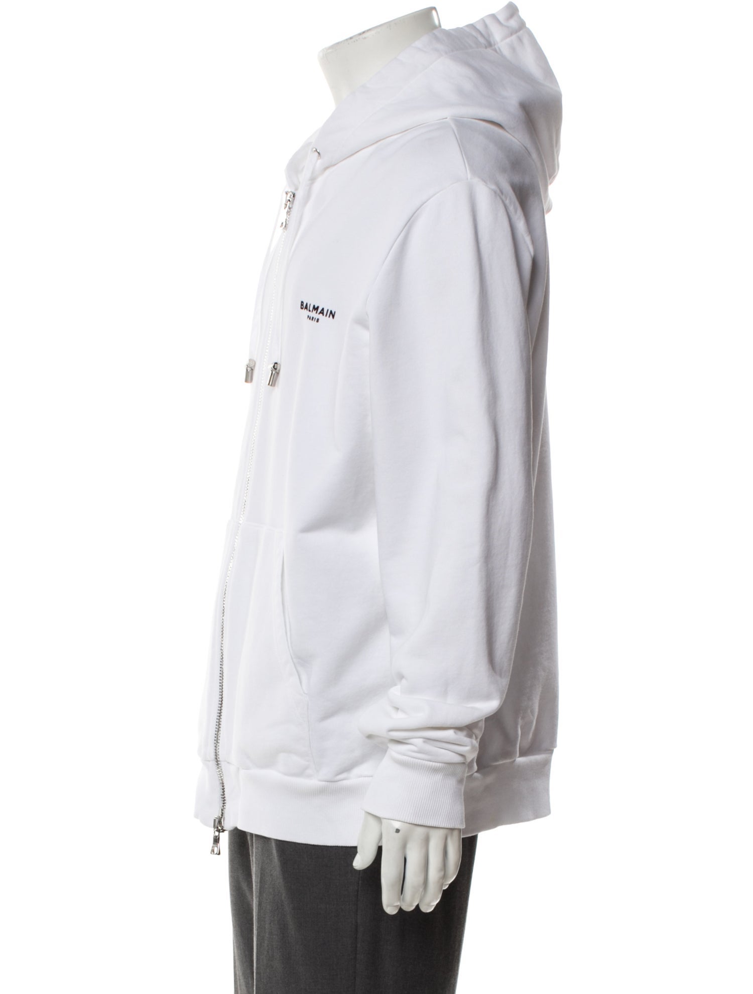 Balmain Graphic Print Crew Neck Hoodie