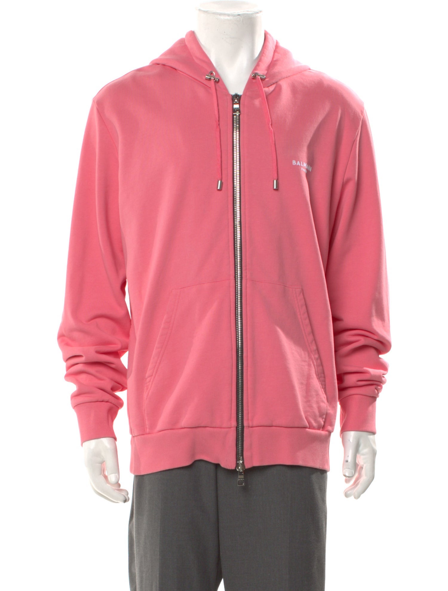 Balmain V-Neck Long Sleeve Hoodie