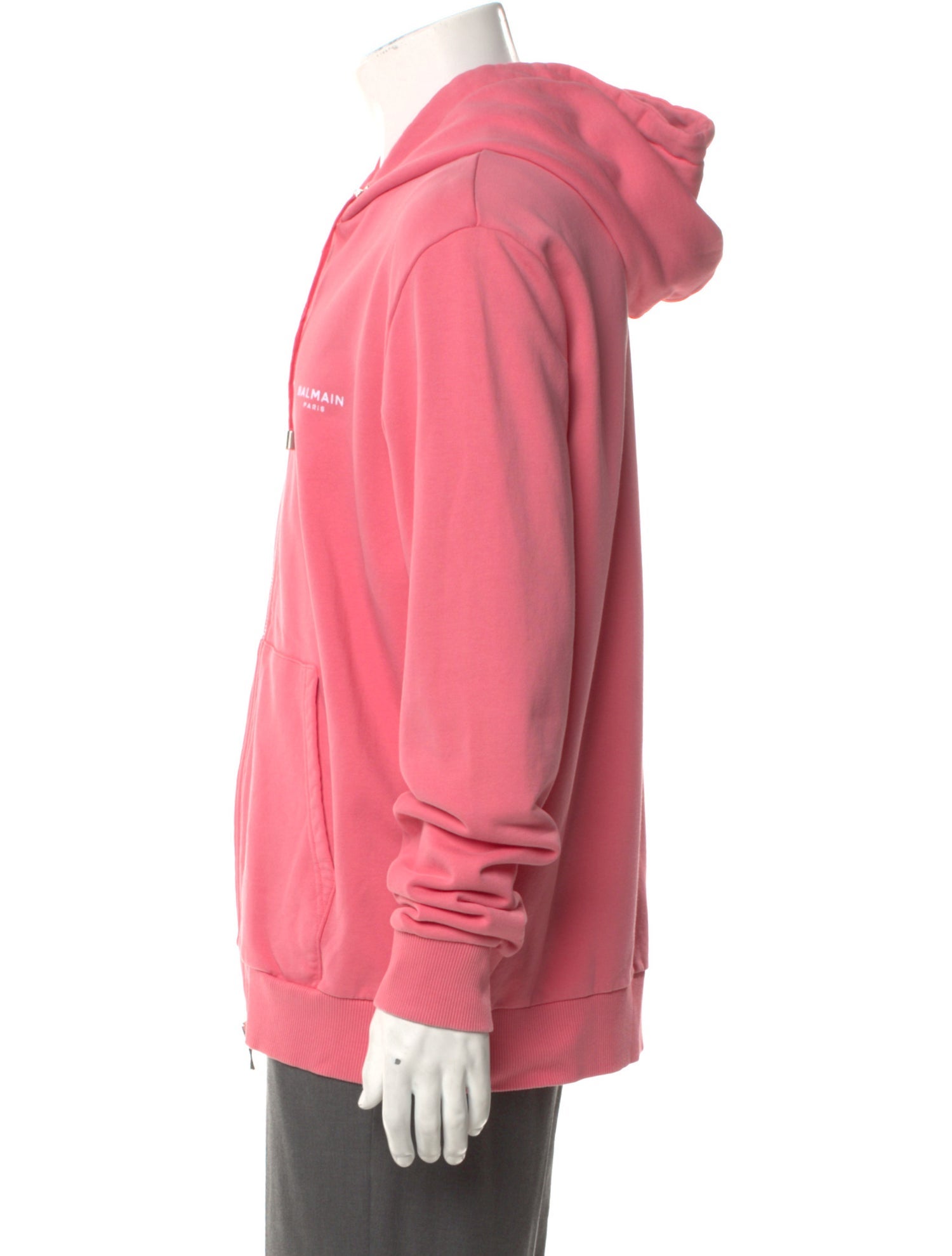 Balmain V-Neck Long Sleeve Hoodie