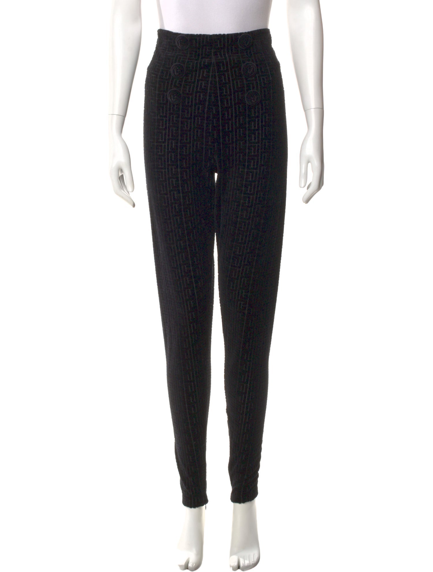 Balmain Printed Skinny Leg Pants