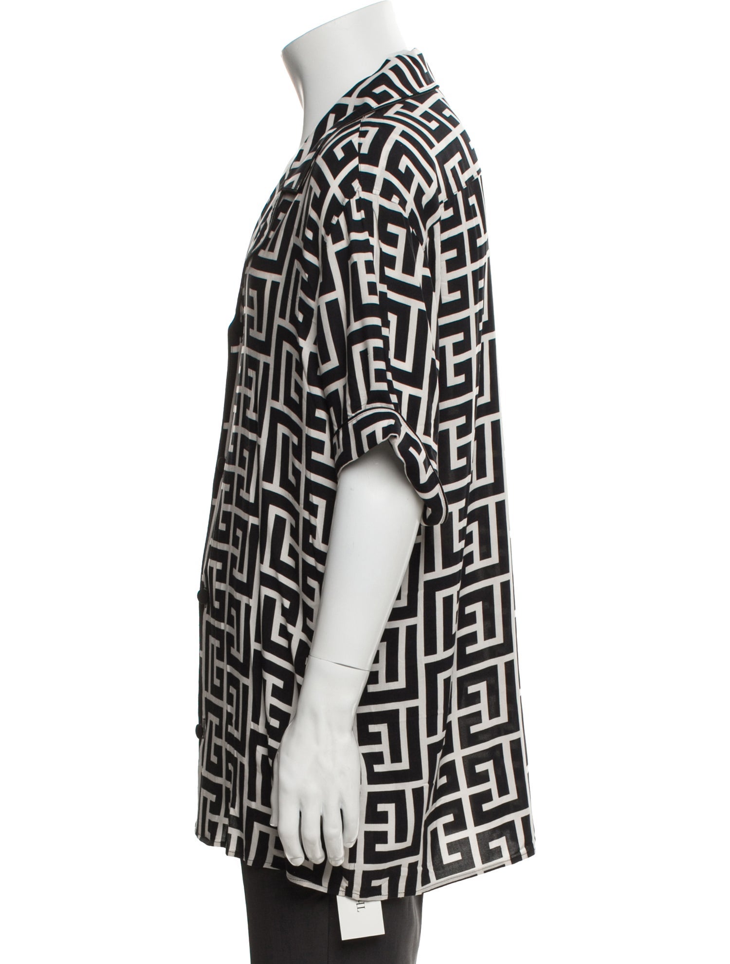 Balmain Printed Short Sleeve Shirt