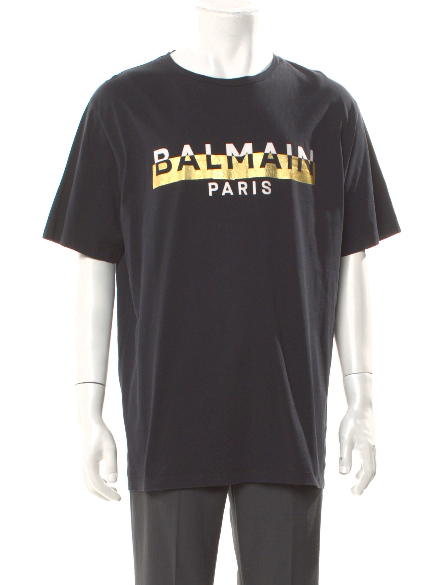 Balmain Graphic Print Crew Neck T-Shirt