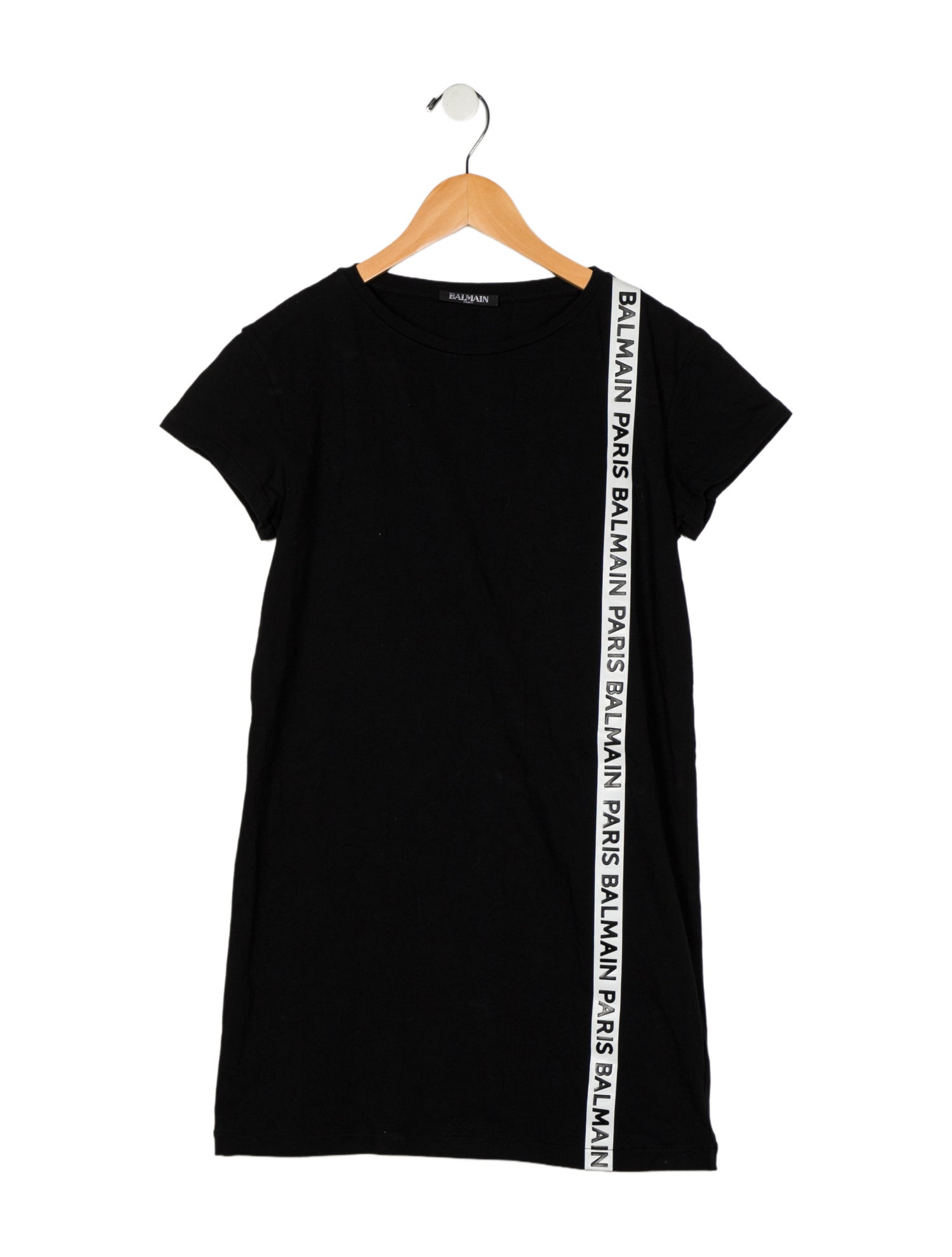 Balmain Girls' Graphic Short Sleeve Dress