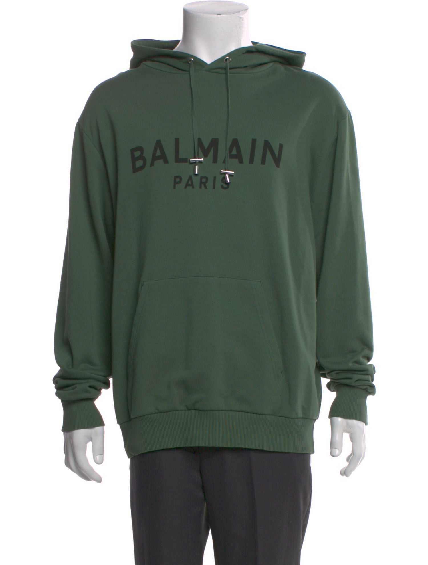 Balmain Graphic Print Crew Neck Hoodie