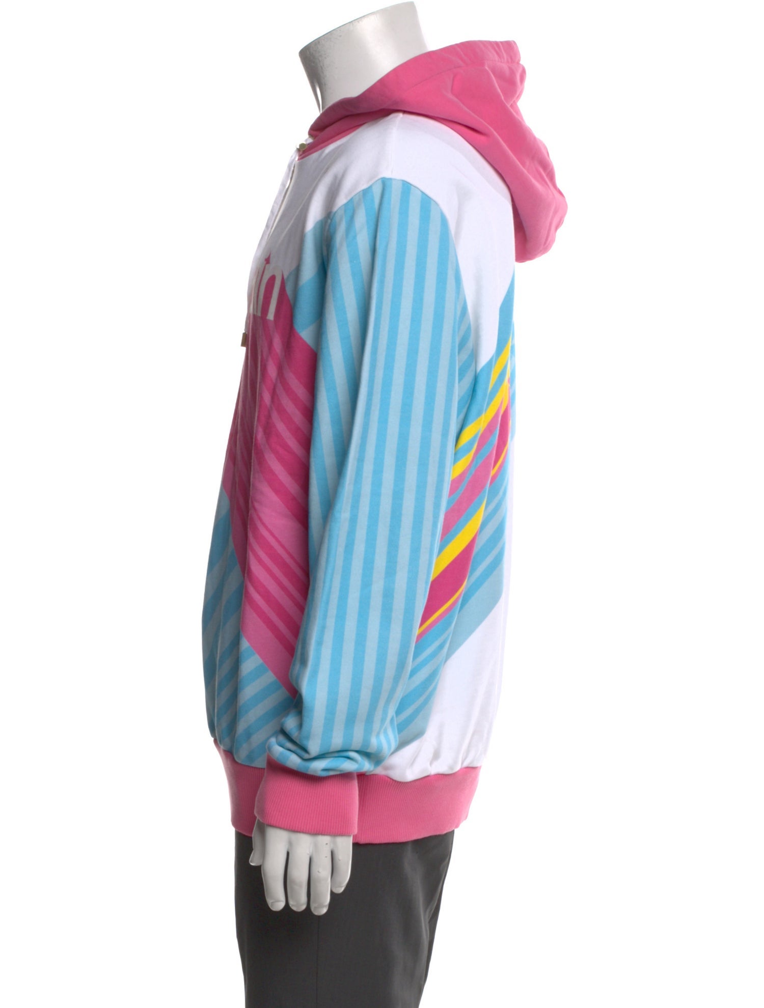 Balmain Striped Crew Neck Hoodie