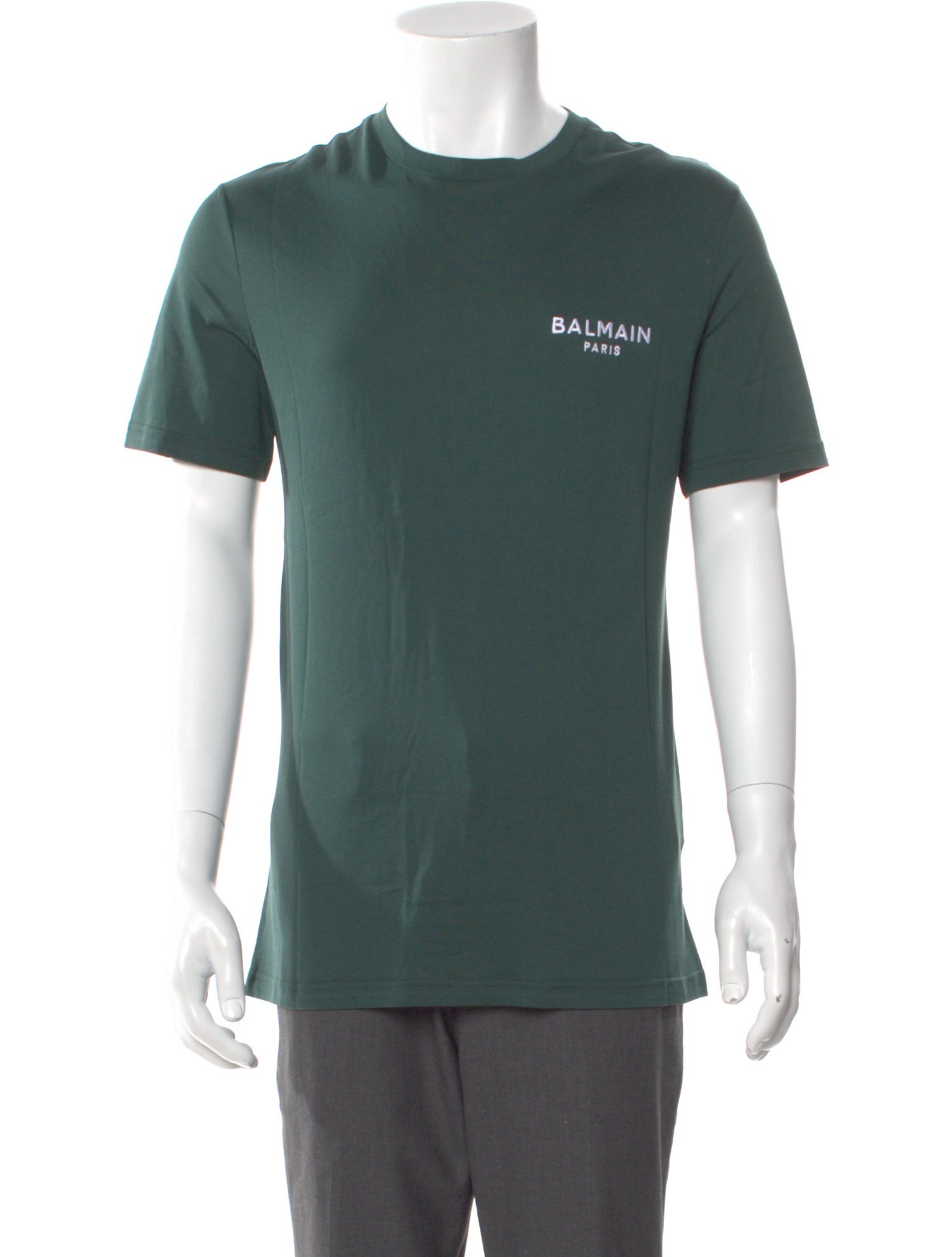 Balmain Graphic Print Crew Neck T-Shirt w/ Tags