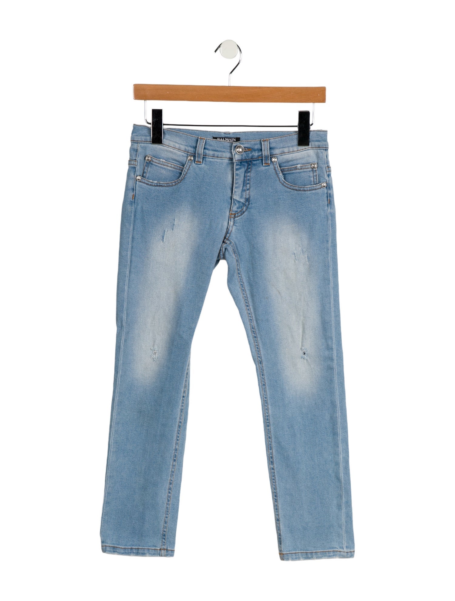Balmain Distressed Skinny Jeans
