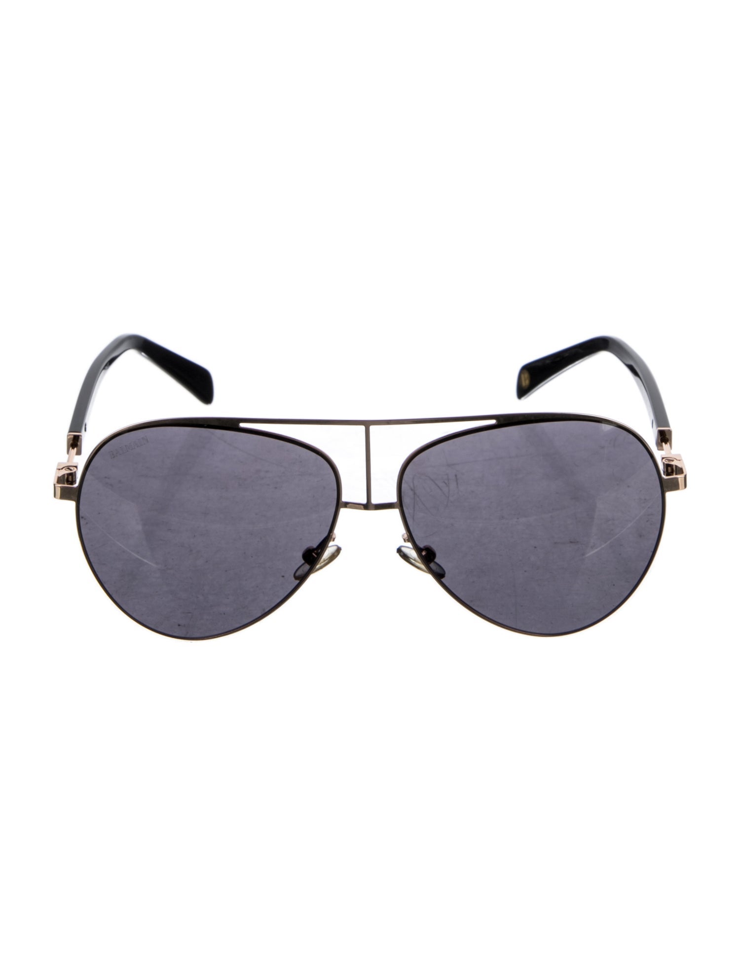 Balmain Aviator Mirrored Sunglasses